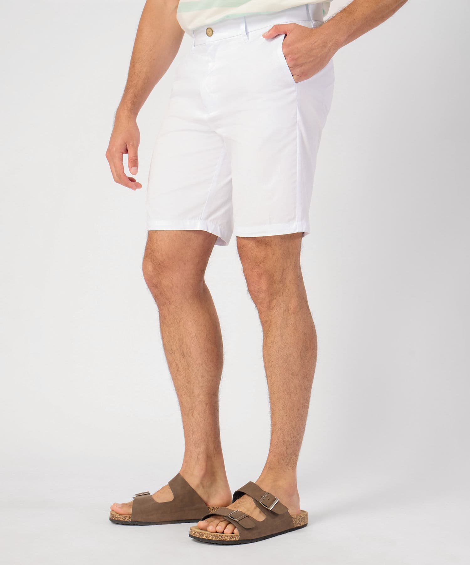 Bermuda Laguna Edición Lino blanco para hombre, vista principal