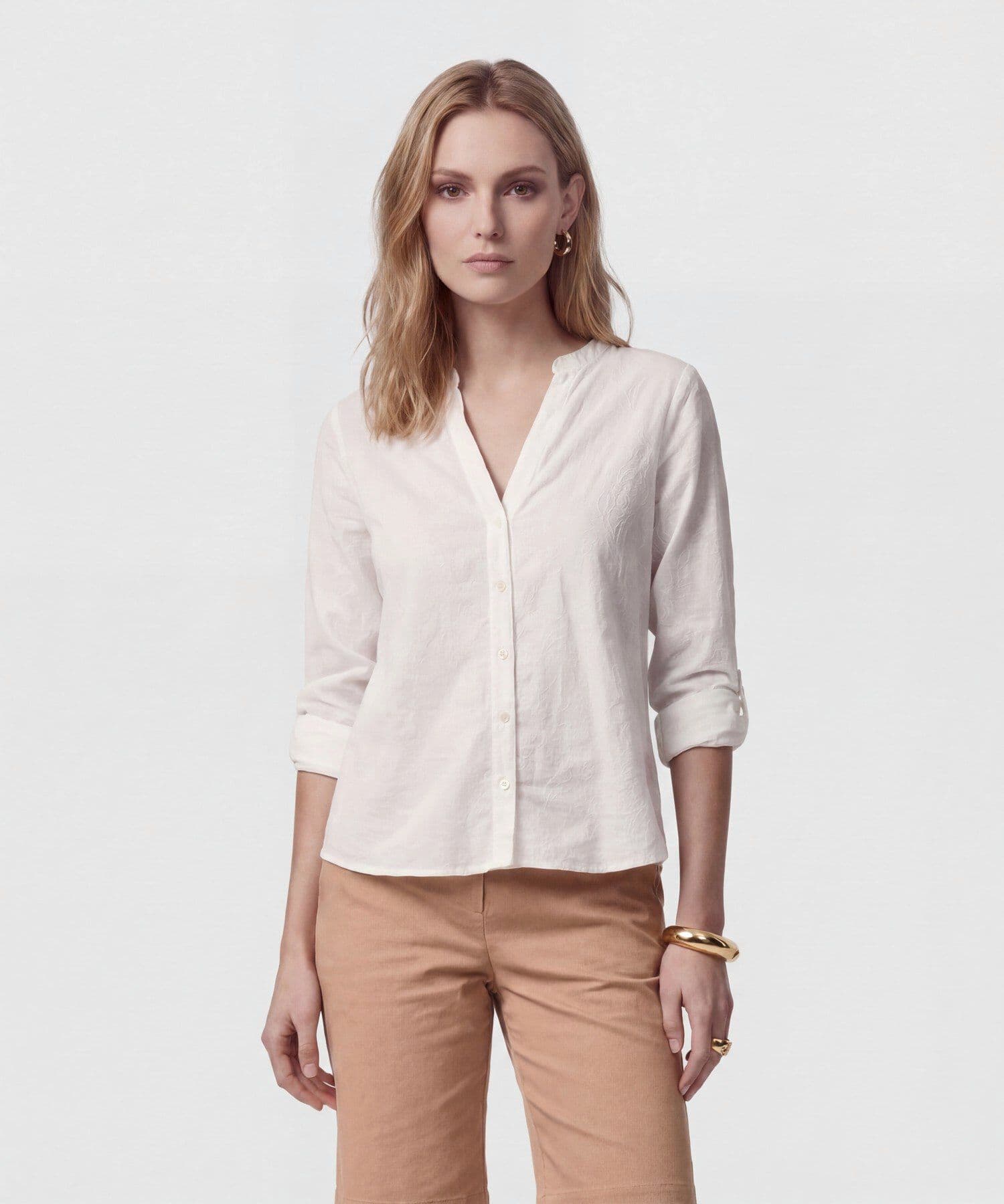 Blusa Guayacán de Viaje blanco para mujer, vista principal