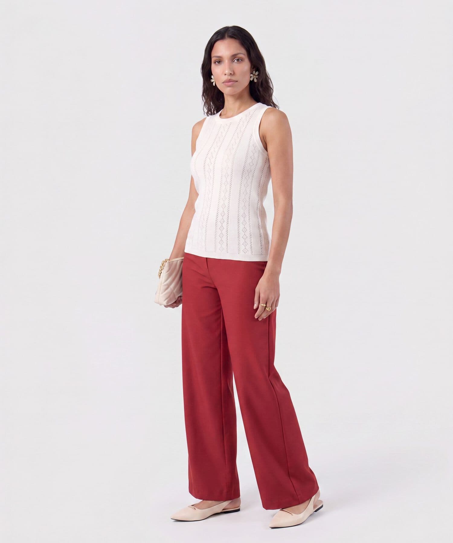 Camiseta Serena Natural blanco para mujer, vista 2