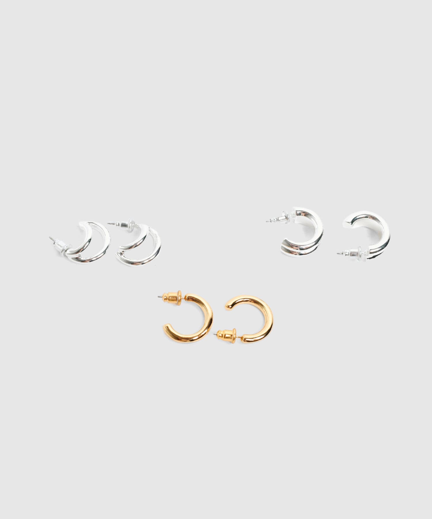 Aretes Serena de Ciudad negro para mujer, vista 3