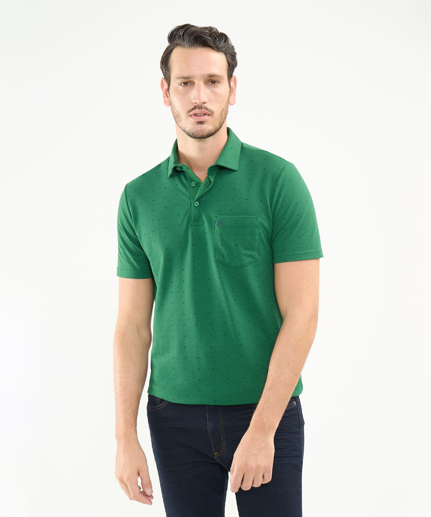 Polo Alba de Día verde oliva para hombre, vista principal