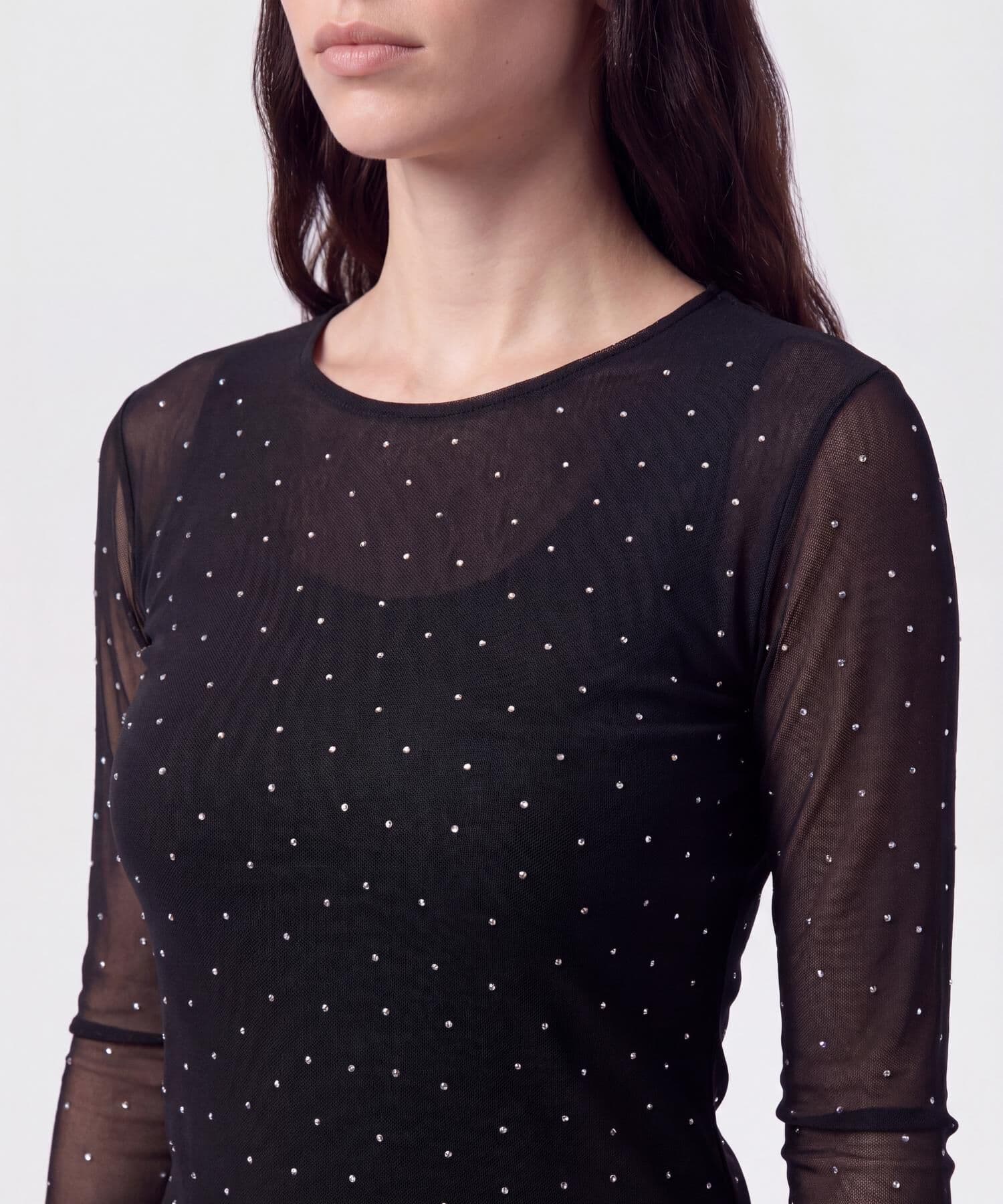 Camiseta Lumbre Sastre negro para mujer, vista 3