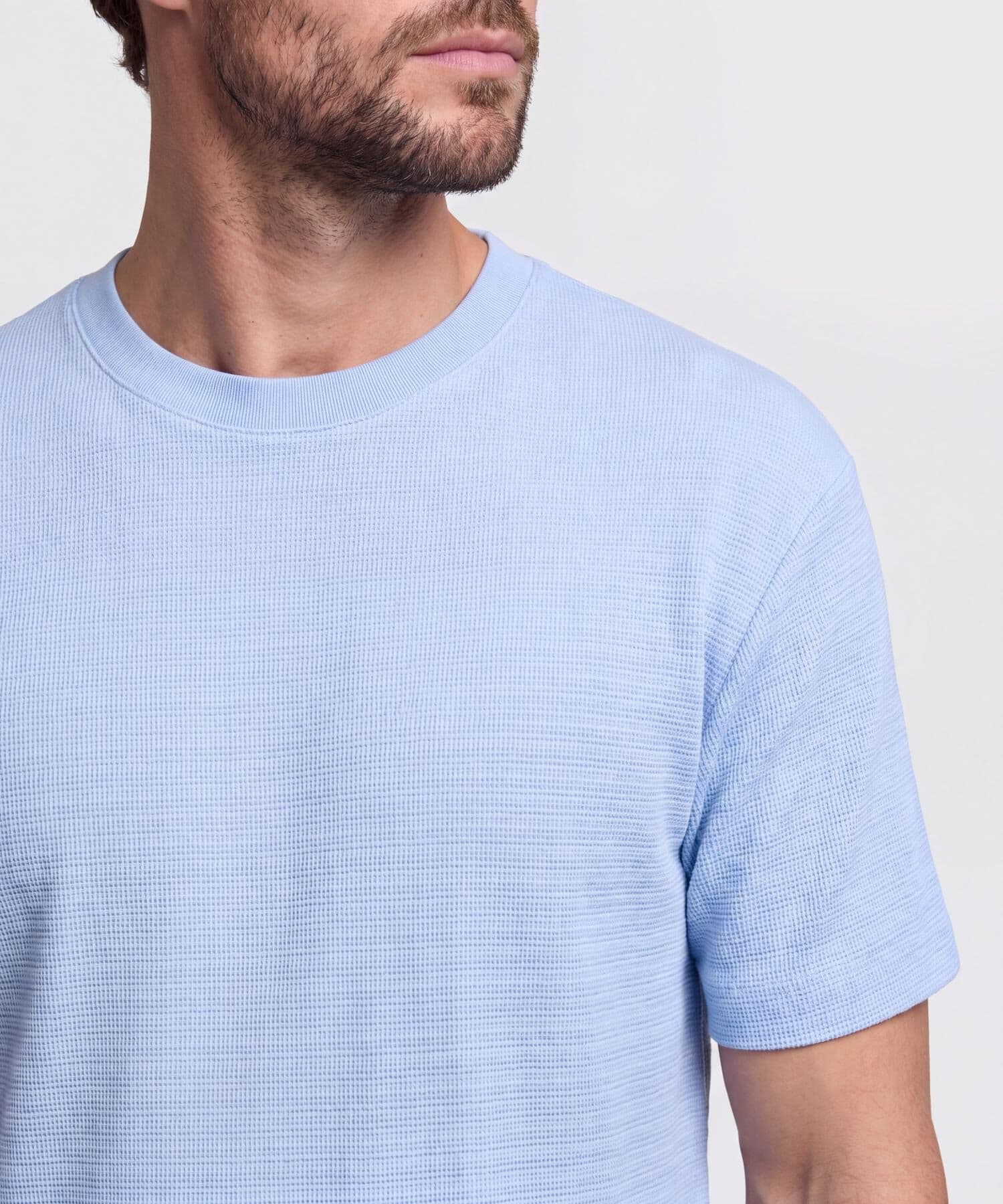 Camiseta Coral Fluido azul marino para hombre, vista 3