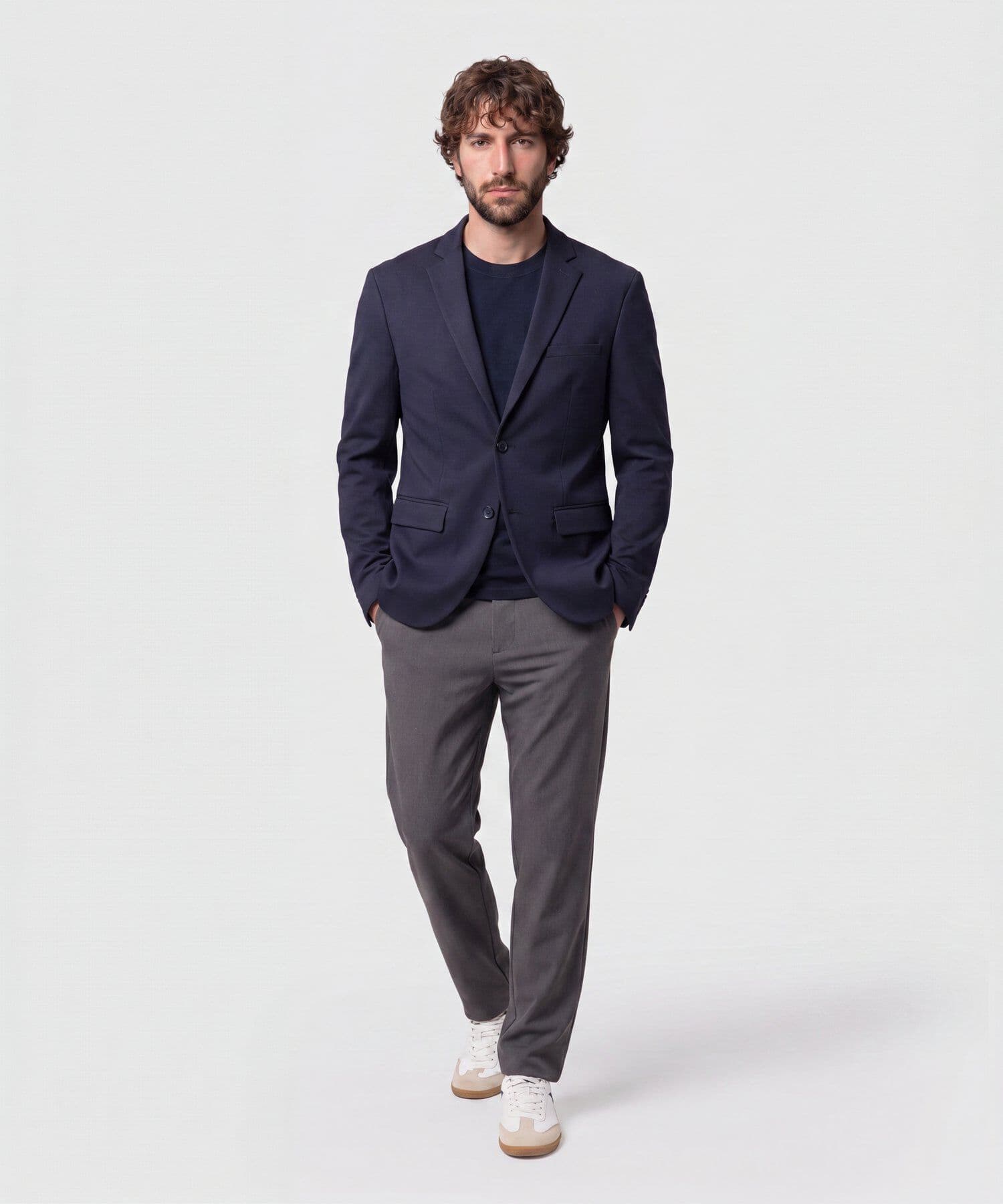 Chaqueta Marea Natural azul marino para hombre, vista 2