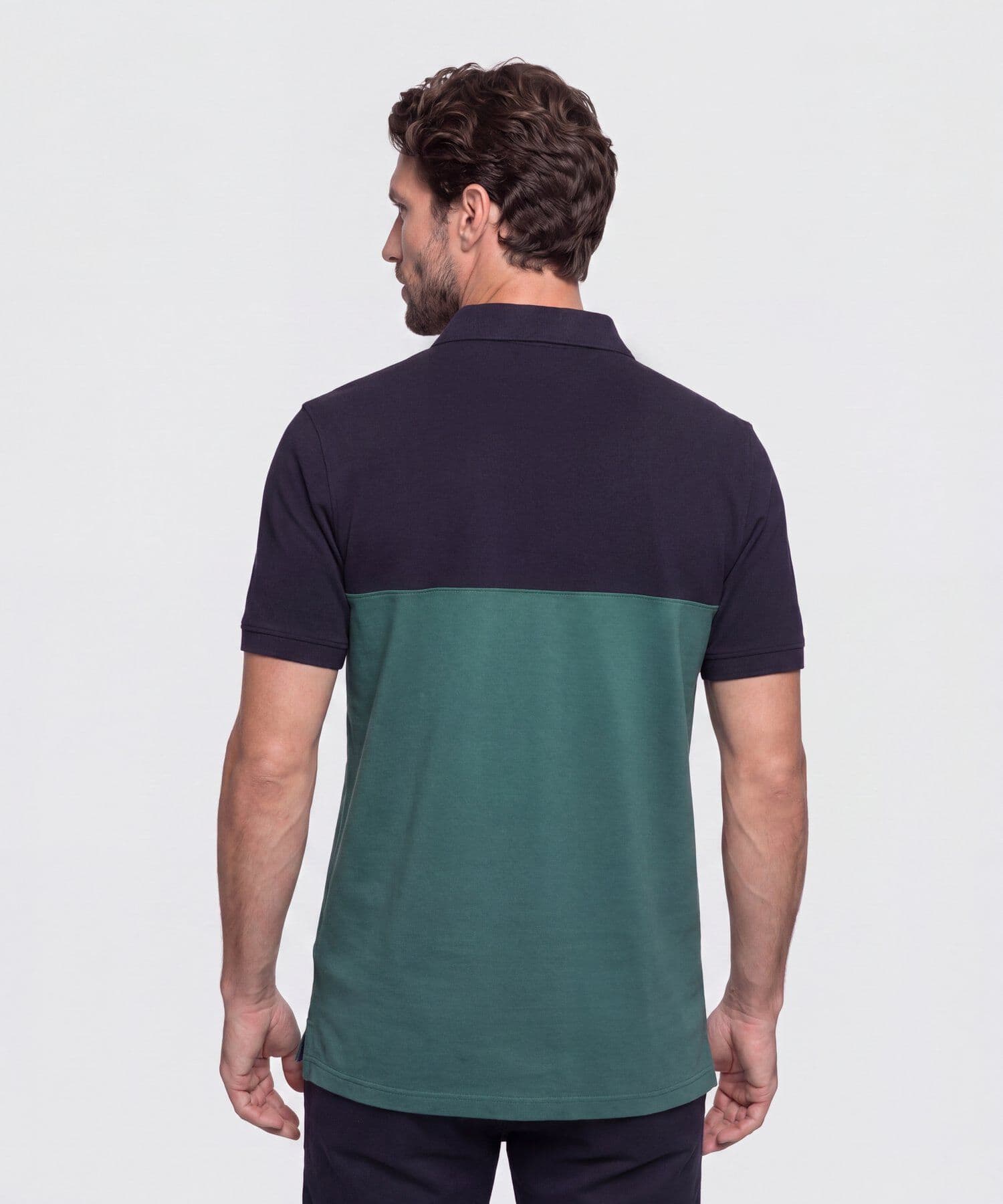 Polo Jacaranda Clásico azul marino para hombre, vista 4