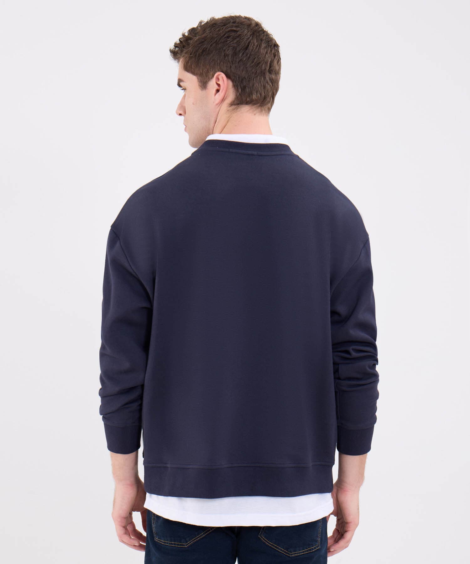 Buzo Valentina Contemporáneo azul marino para hombre, vista 4