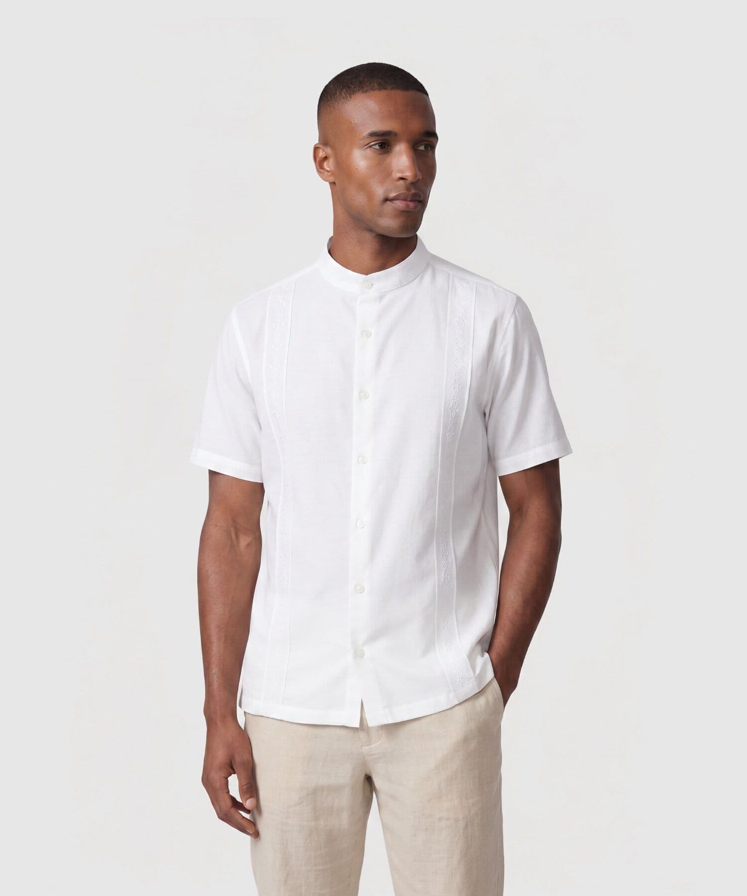 Camisa Violeta Esencial blanco para hombre, vista principal