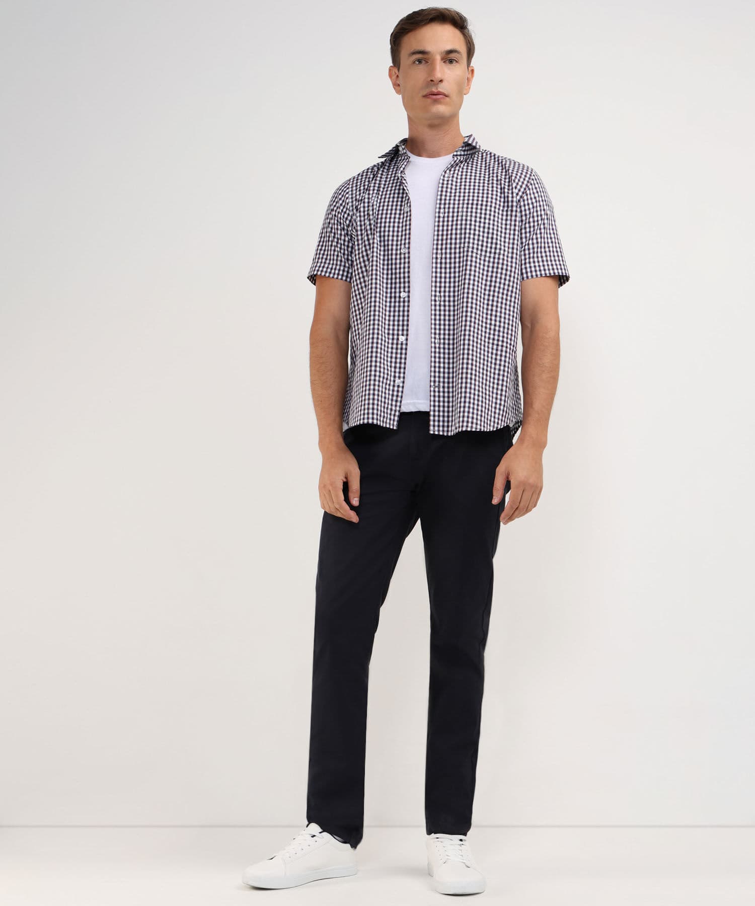 Camisa Andina Esencial lila para hombre, vista 2