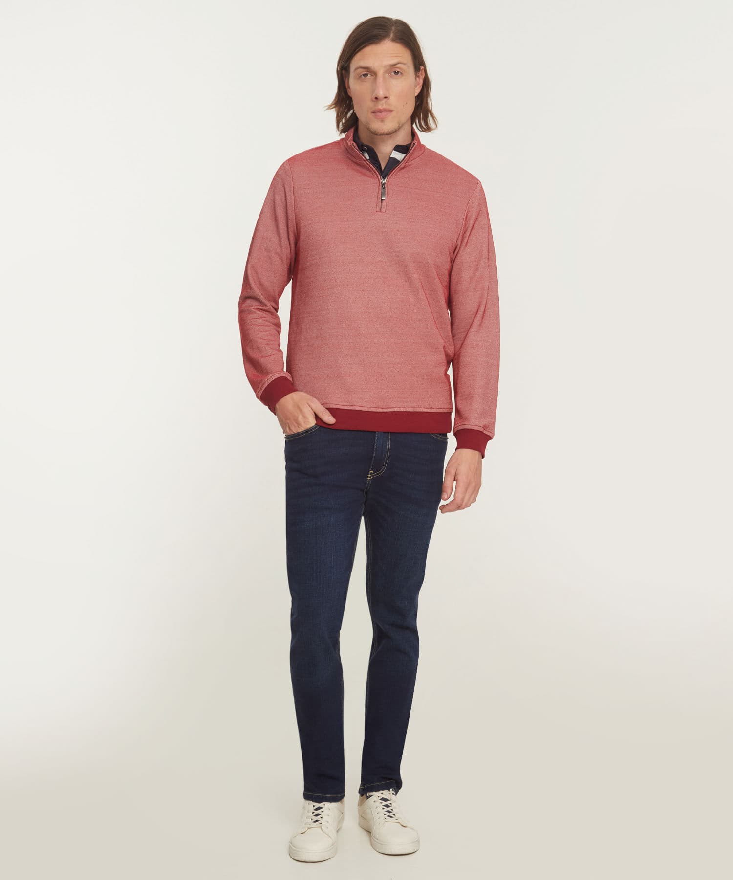 Buzo Sierra Esencial camel para hombre, vista 2