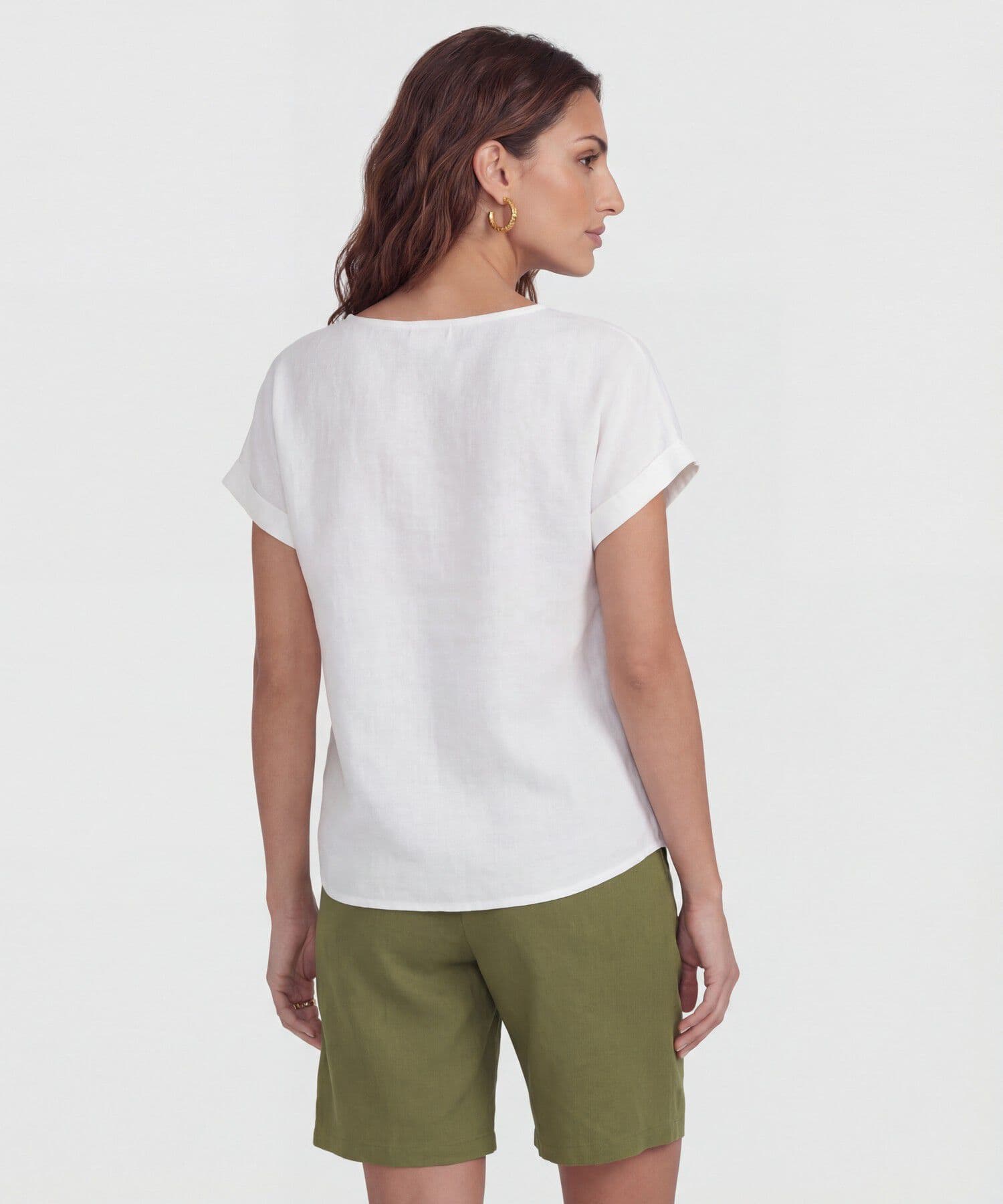 Blusa Guayacán Ligero blanco para mujer, vista 4