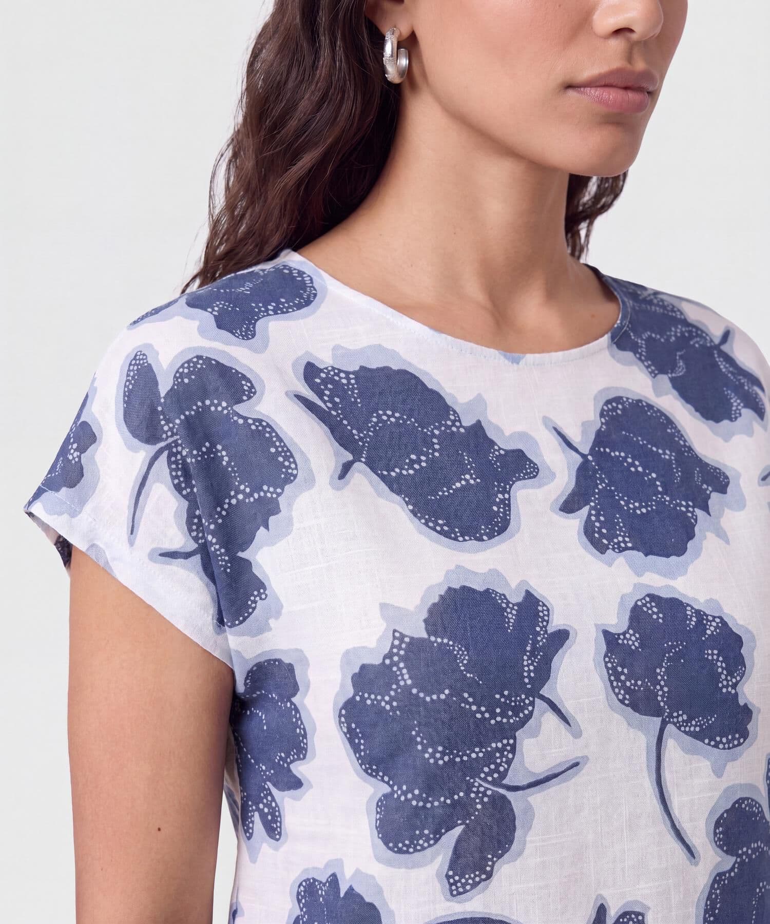 Blusa Renata Suave azul marino para mujer, vista 3