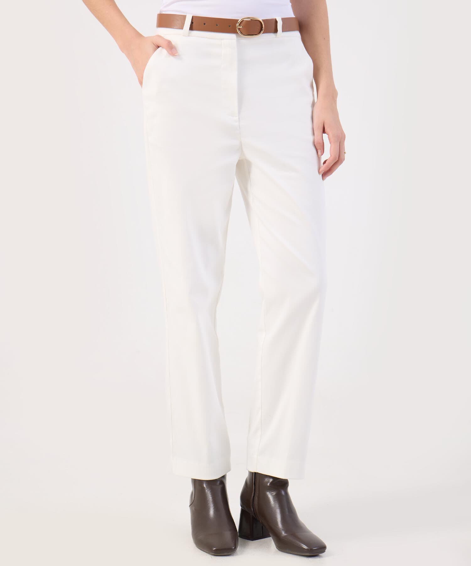Pantalón Candelaria Contemporáneo blanco para mujer, vista principal