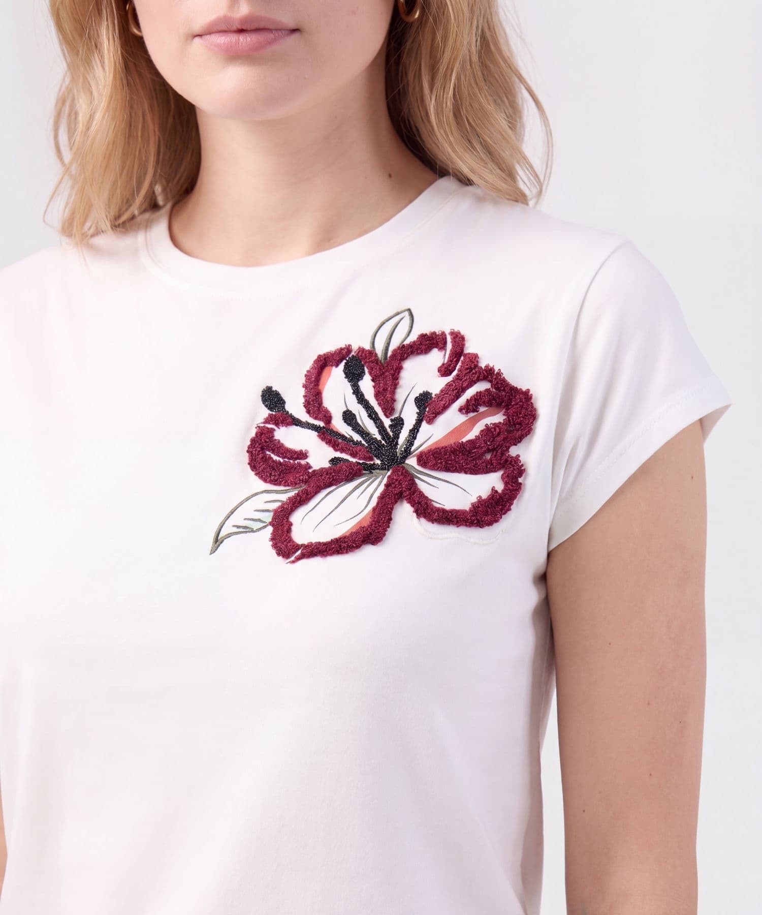 Camiseta Palma de Ciudad blanco para mujer, vista 3