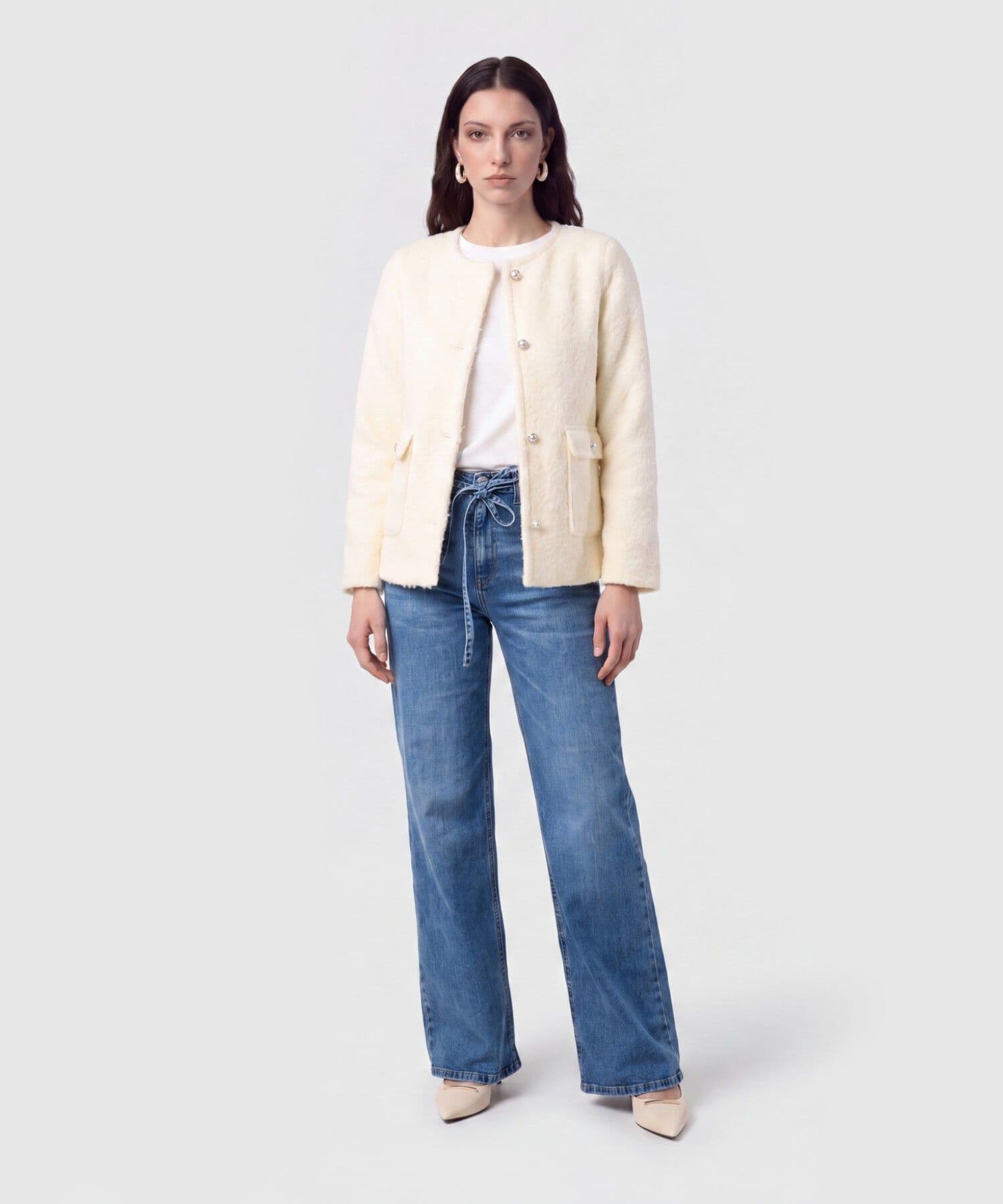Camiseta Oliva Esencial blanco para mujer, vista 2
