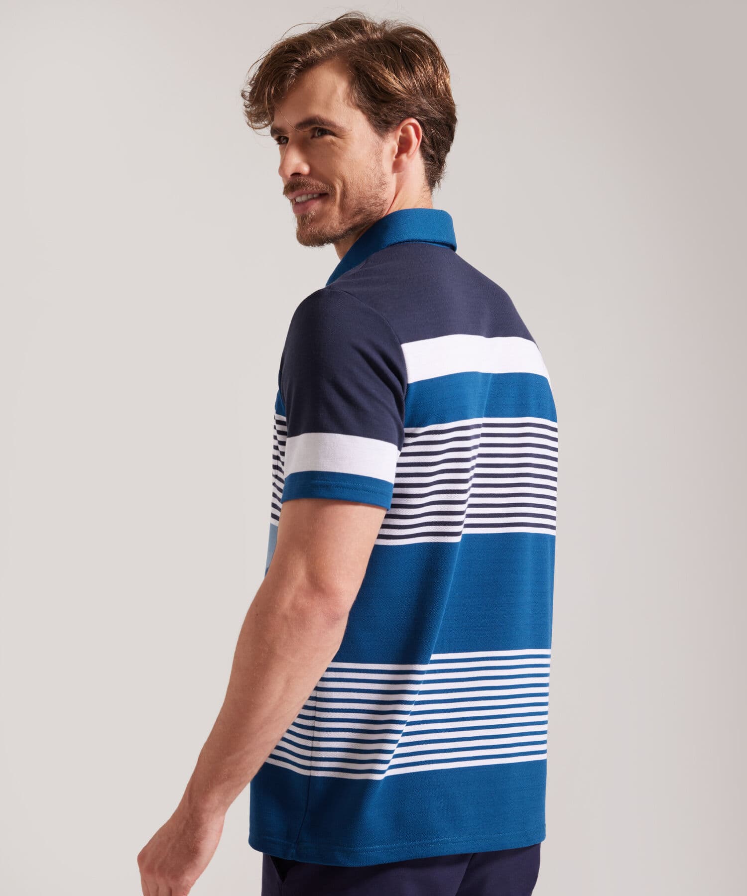 Polo Río Esencial azul marino para hombre, vista 4