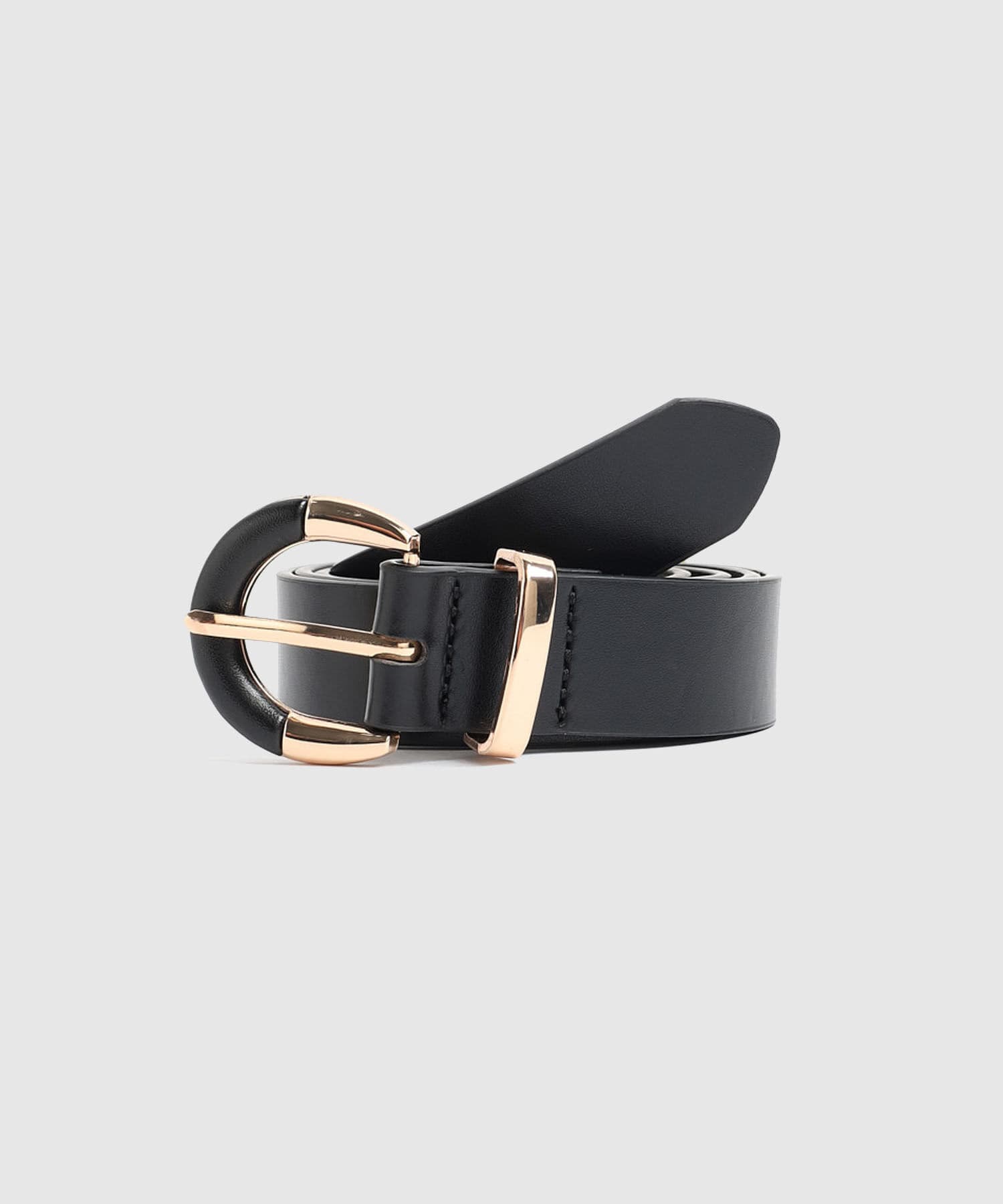 Cinturón Aura Edición Lino negro para mujer, vista 3