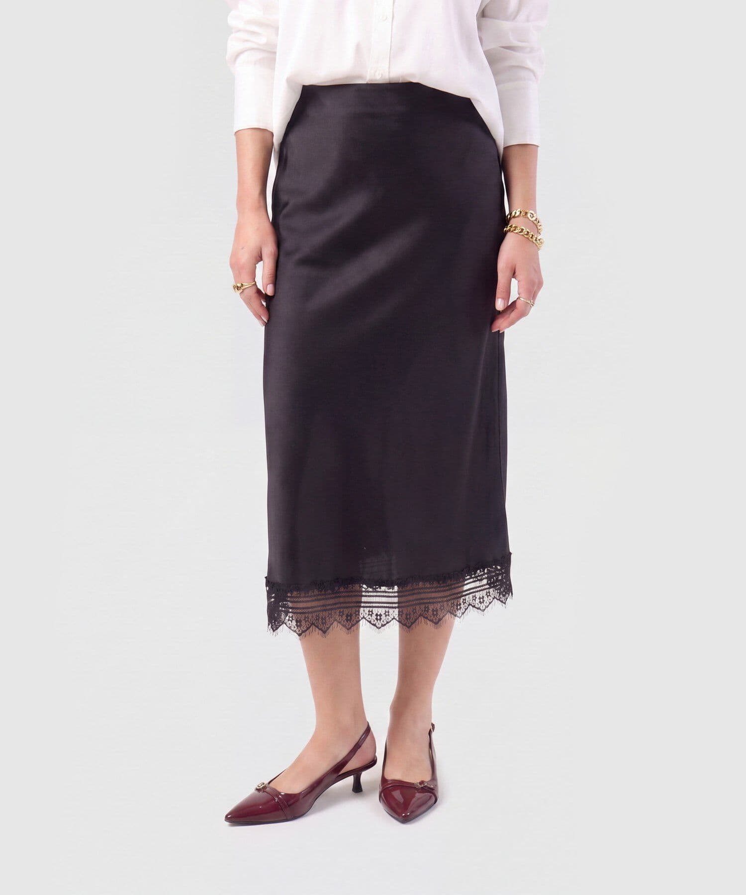 Falda Candelaria de Día negro para mujer, vista principal