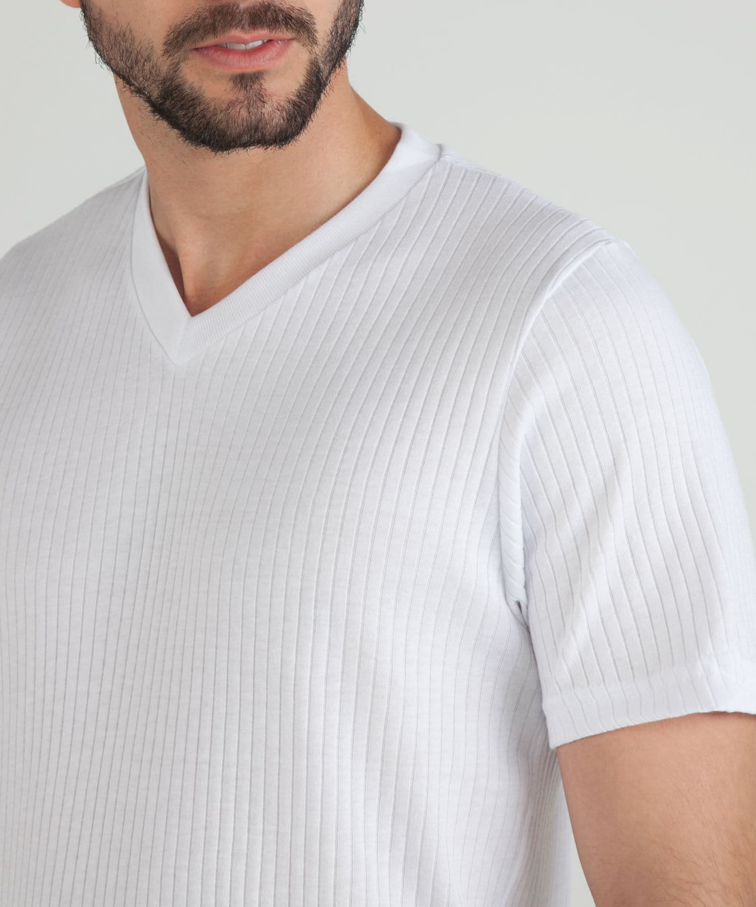 Camiseta Valentina de Noche blanco para hombre, vista 3