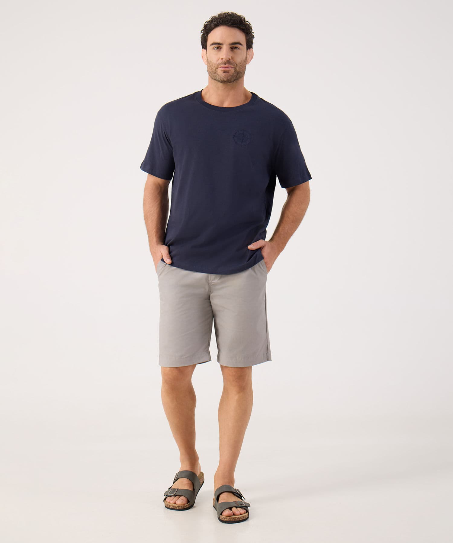 Bermuda Alba Suave gris humo para hombre, vista 2