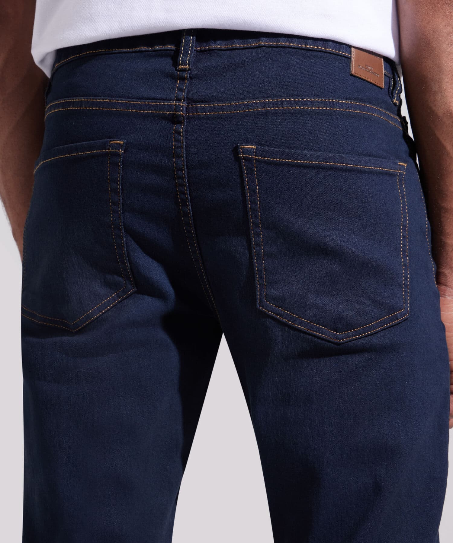 Jean Lumbre Texturizado azul marino para hombre, vista 4