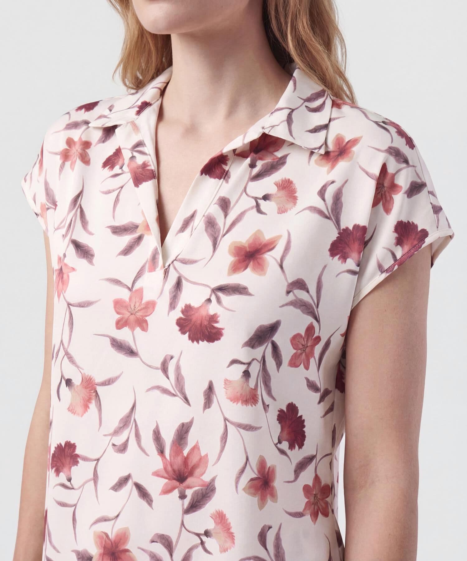 Blusa Marea Relajado blanco para mujer, vista 3