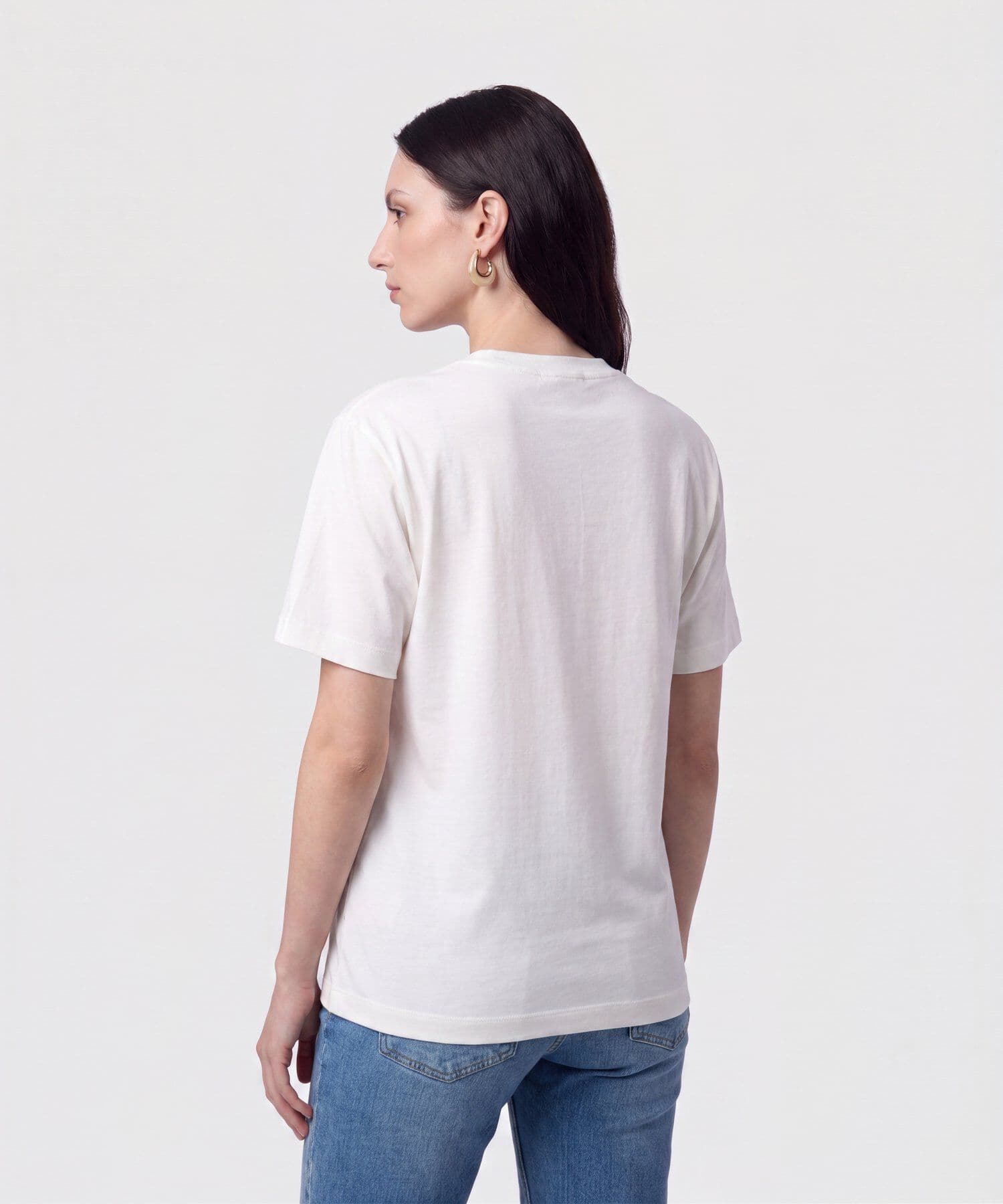 Camiseta Oliva Esencial blanco para mujer, vista 4