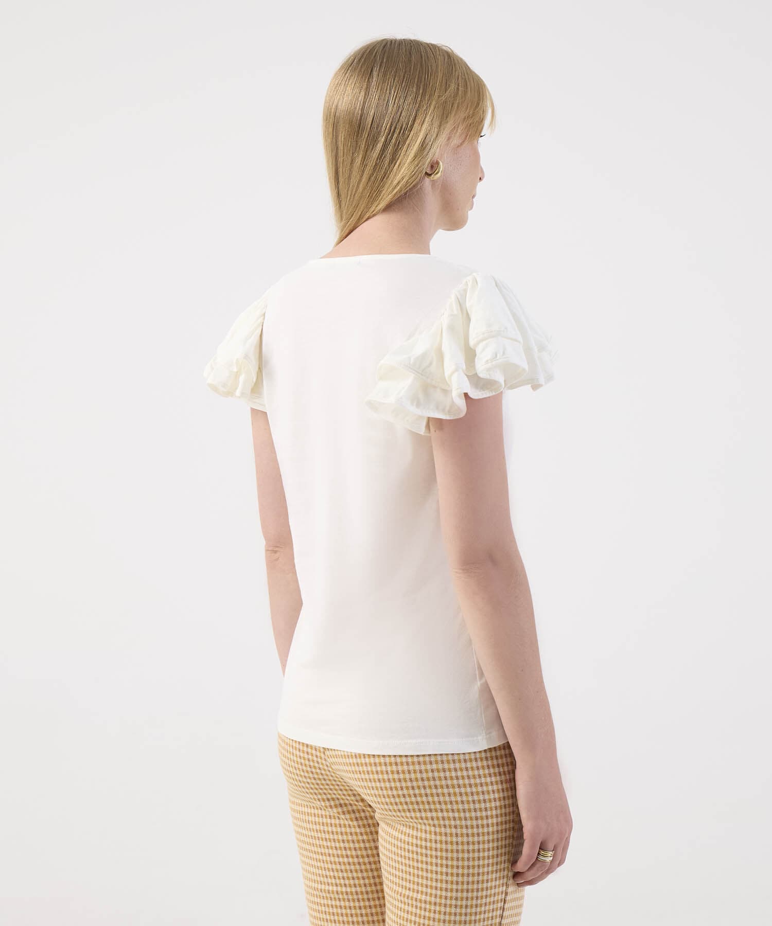 Blusa Renata Contemporáneo lila para mujer, vista 4