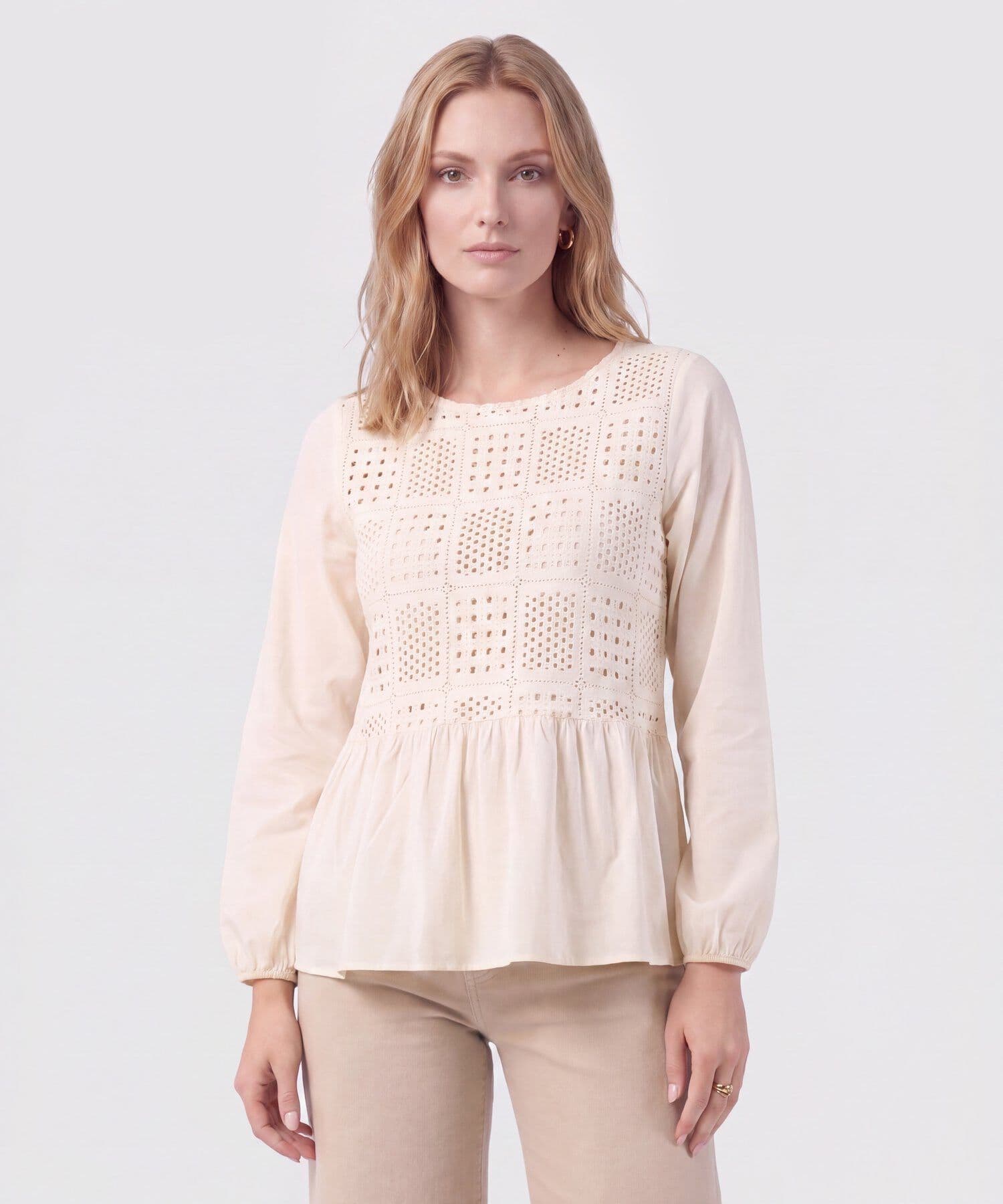 Blusa Candelaria Edición Índigo coral para mujer, vista principal