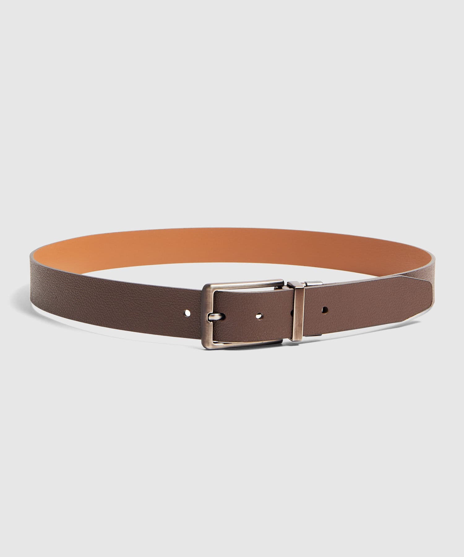 Cinturón Sierra Edición Lino café para hombre, vista principal