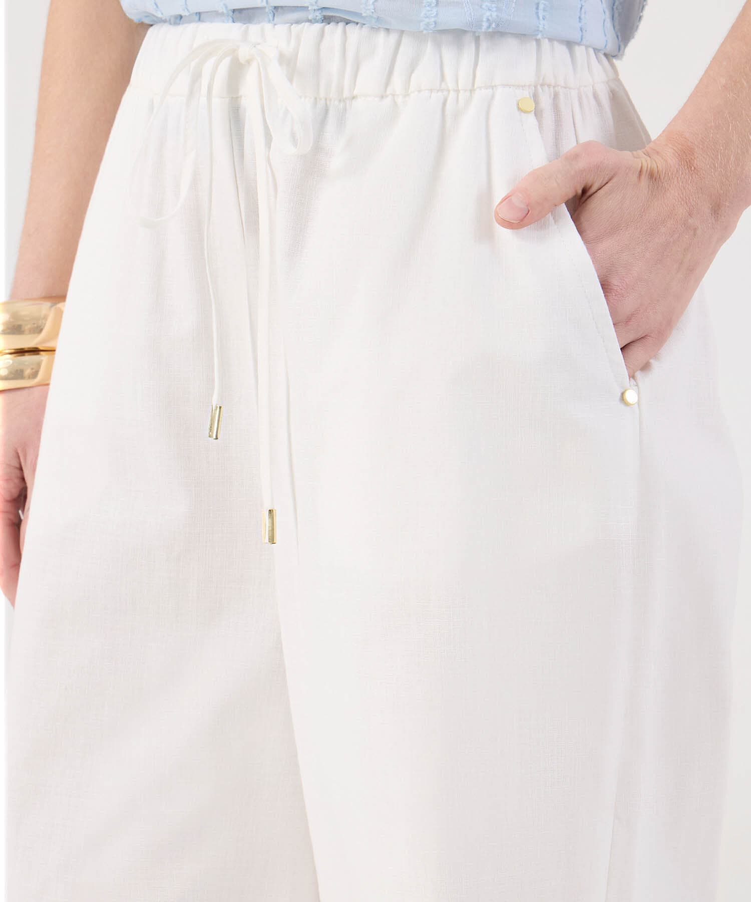 Pantalón Encanto Clásico blanco para mujer, vista 3