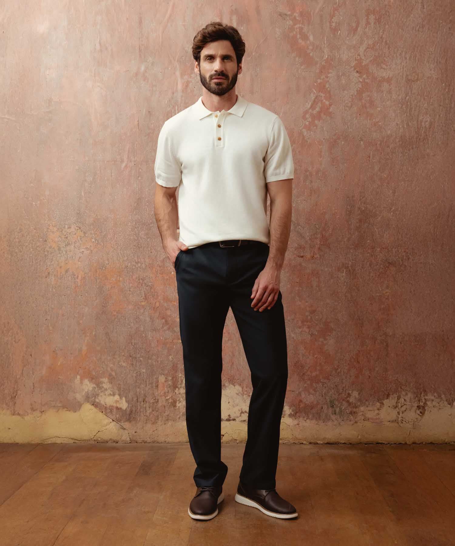 Pantalón Cauce Relajado azul marino para hombre, vista 2