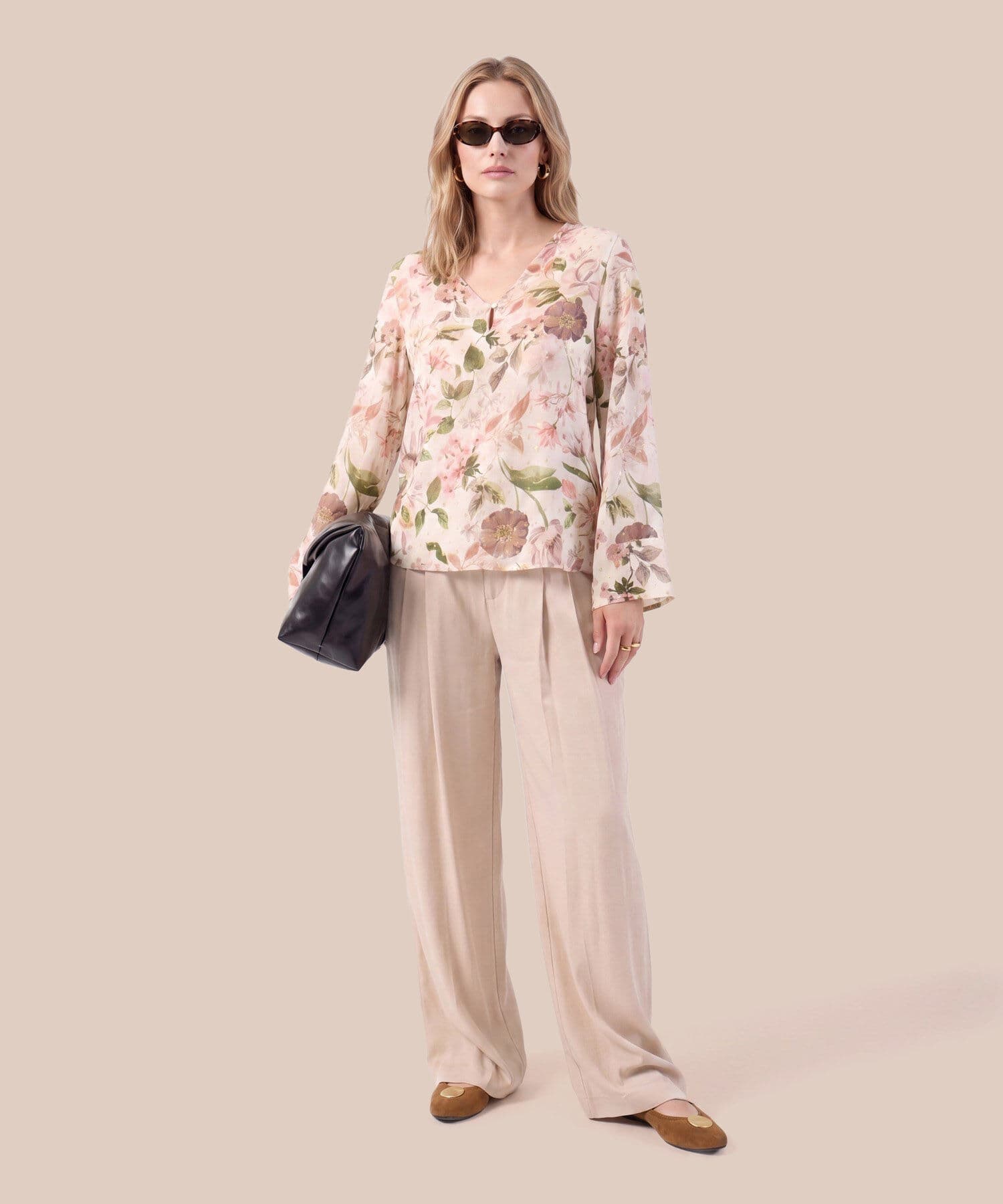 Blusa Jacaranda Sastre rosa empolvado para mujer, vista 2