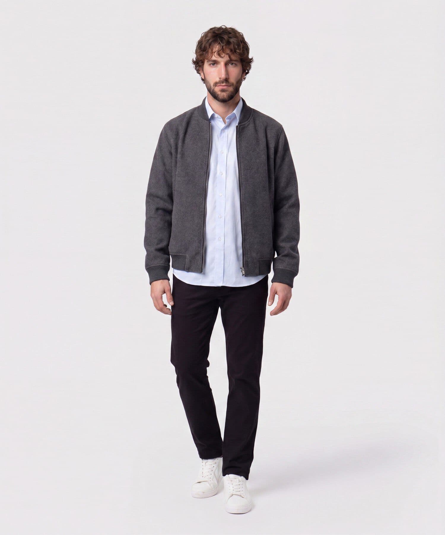 Camisa Sierra Urbano azul marino para hombre, vista 2