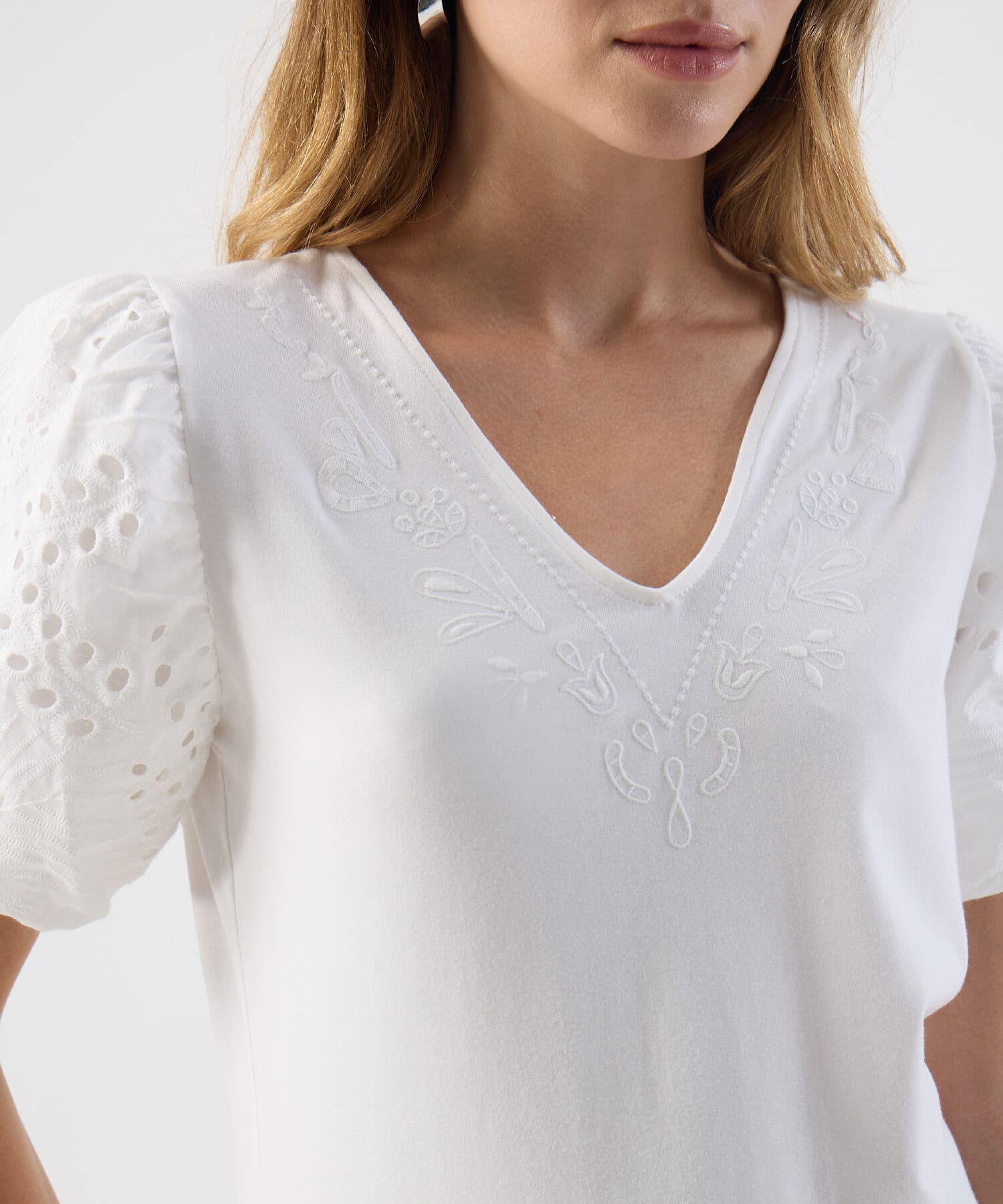 Camiseta Renata Suave blanco para mujer, vista 3