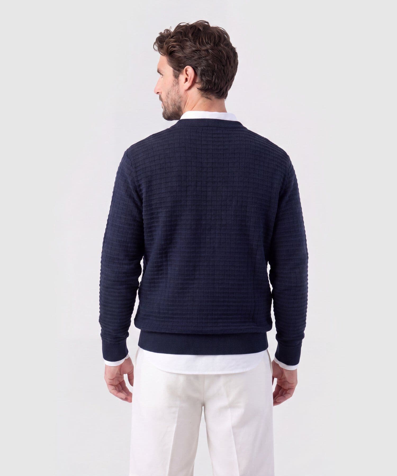 Buzo Siena Esencial azul marino para hombre, vista 4