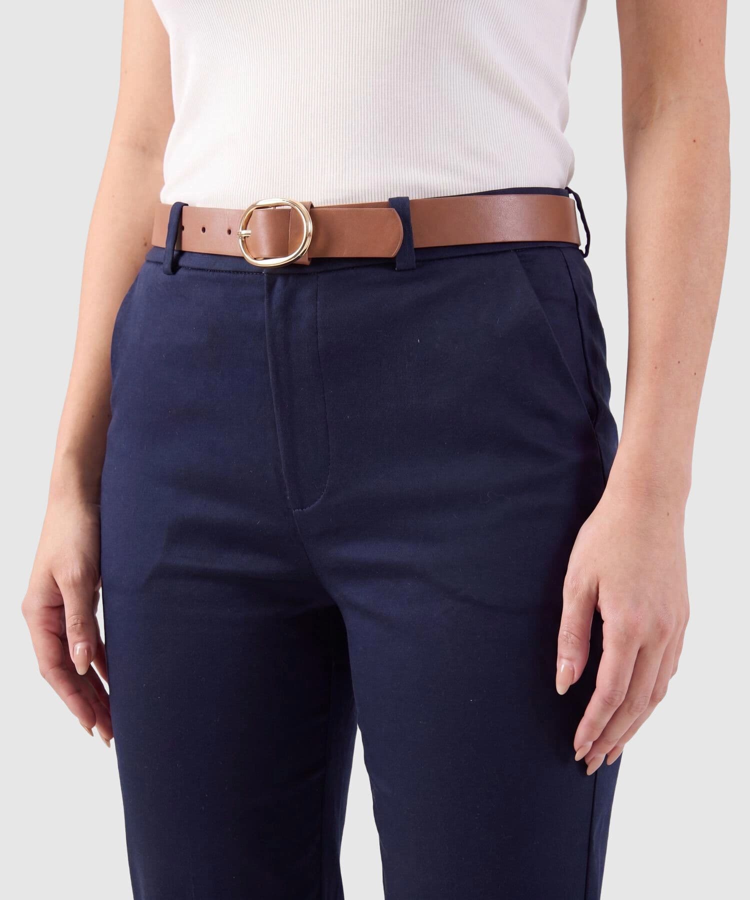Pantalón Jacaranda Suave azul marino para mujer, vista 3