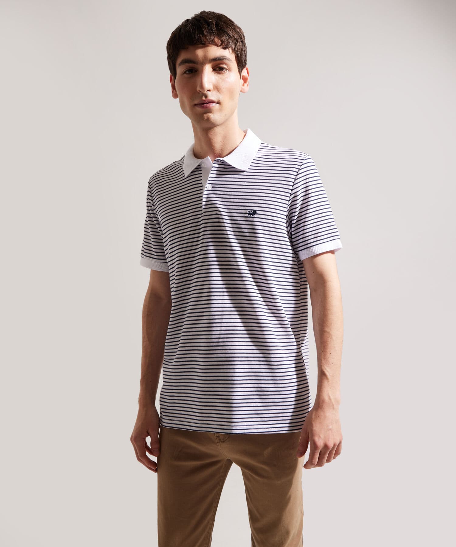 Polo Orquídea Esencial blanco para hombre, vista principal