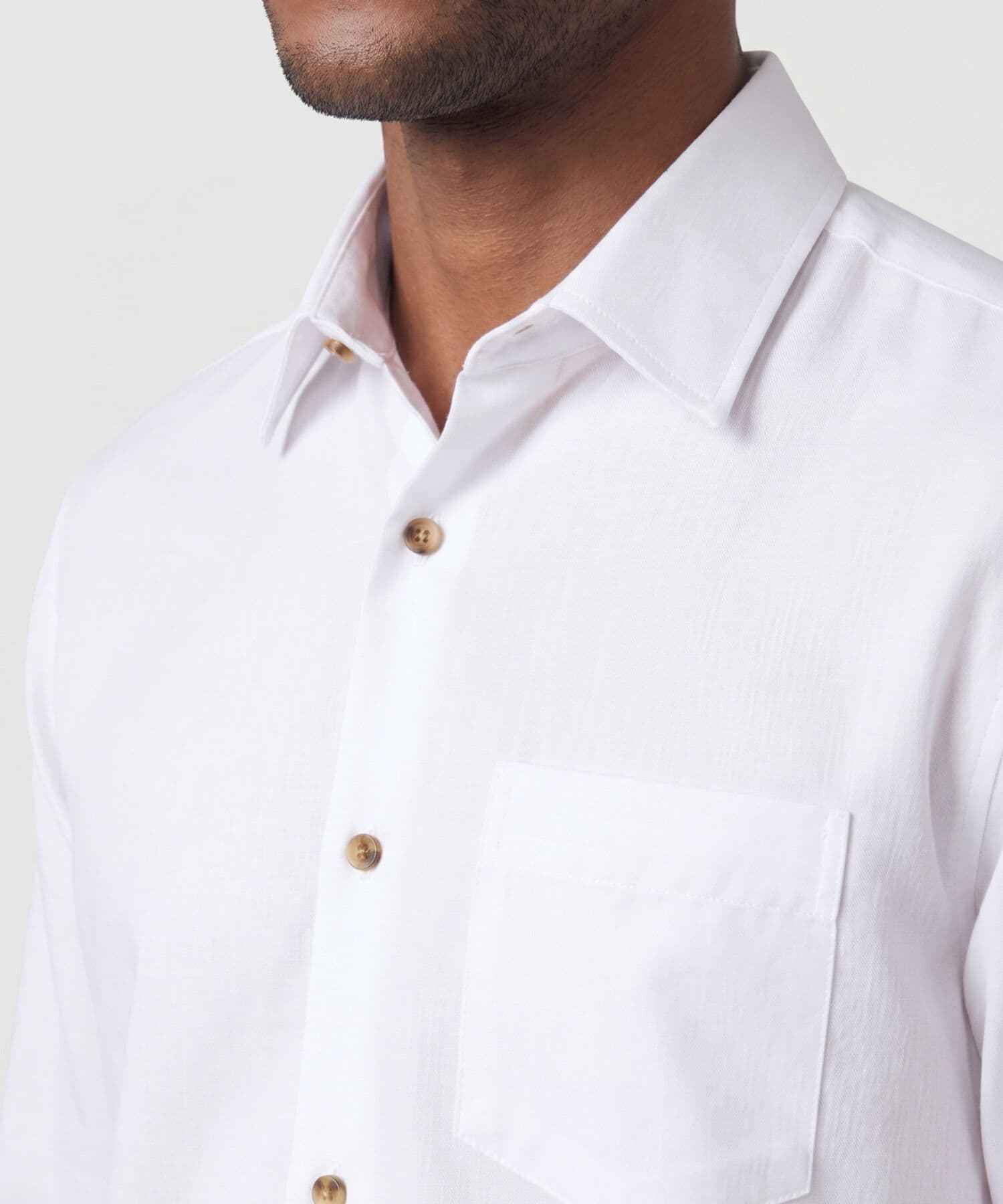 Camisa Dalia Natural blanco para hombre, vista 3