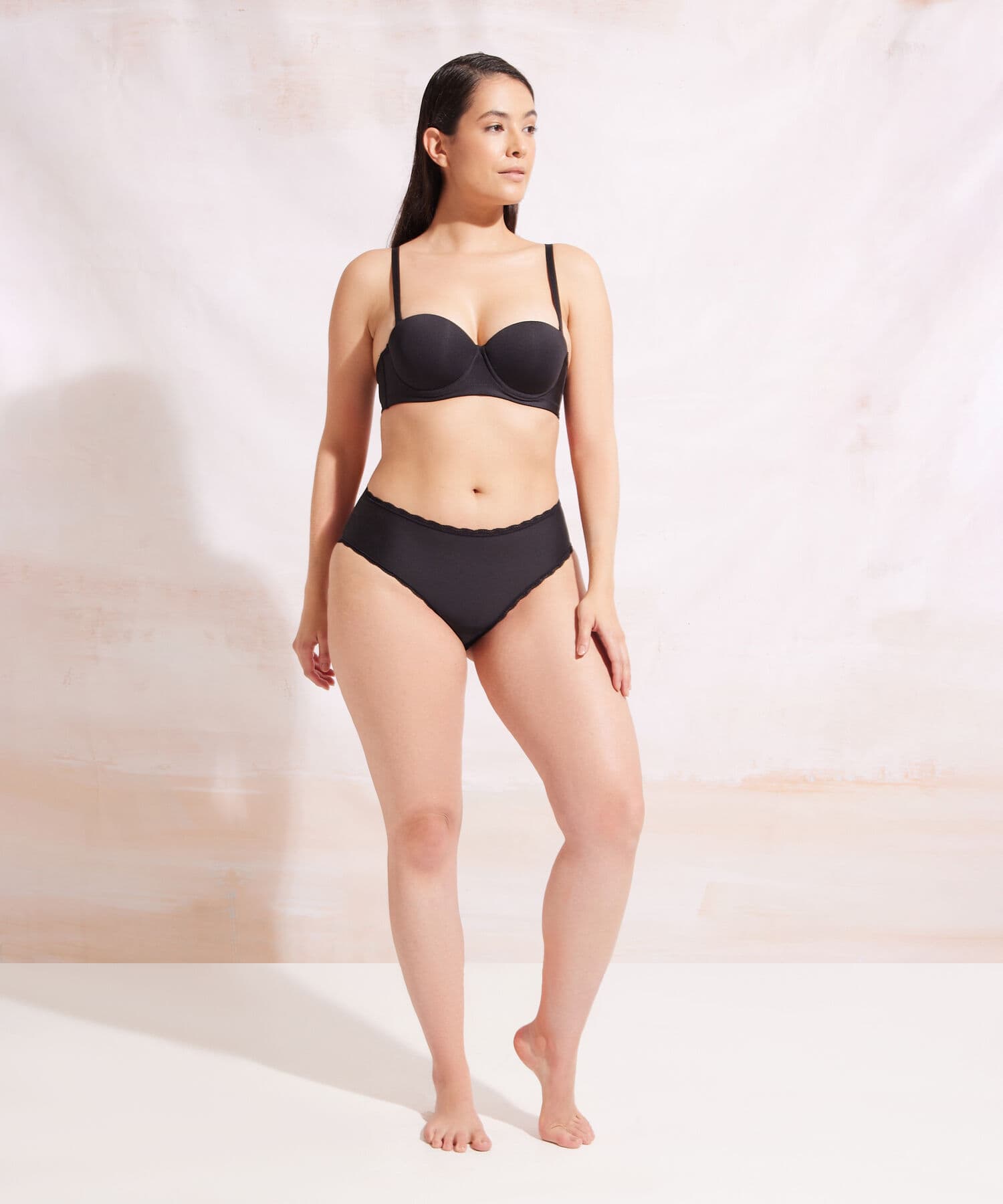 Ropa interior Violeta Suave negro para mujer, vista principal