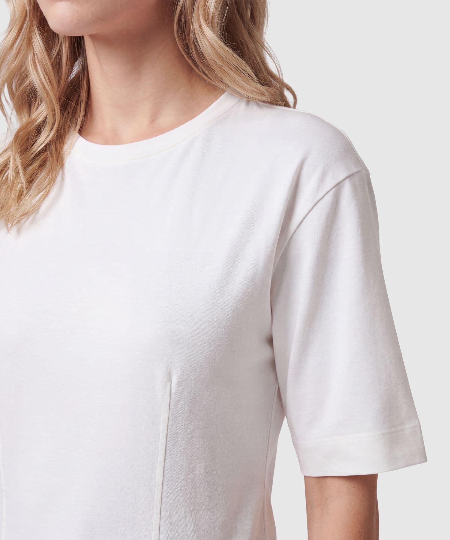 Camiseta Orquídea Suave blanco para mujer, vista 3