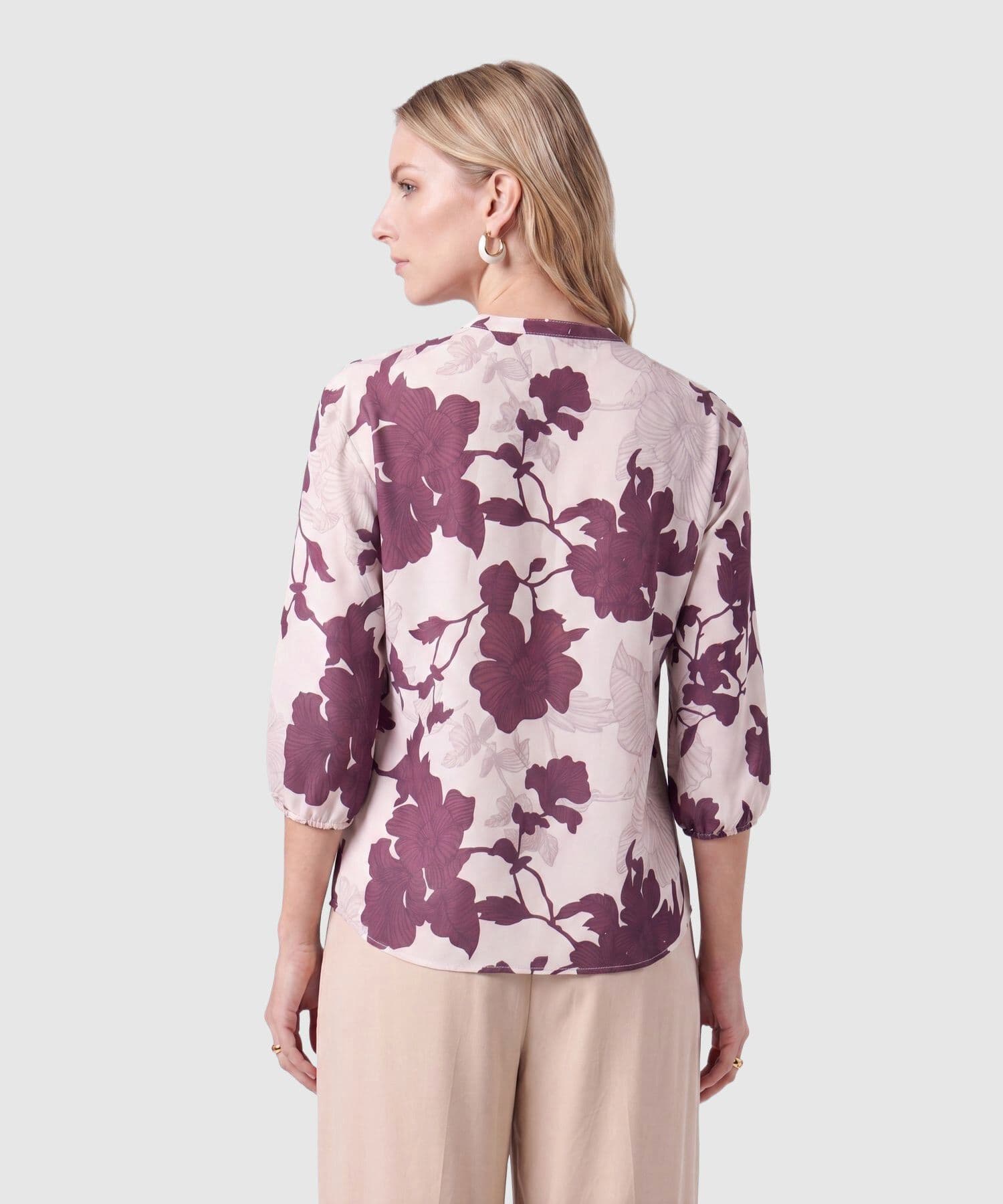 Blusa Alba Minimalista negro para mujer, vista 4