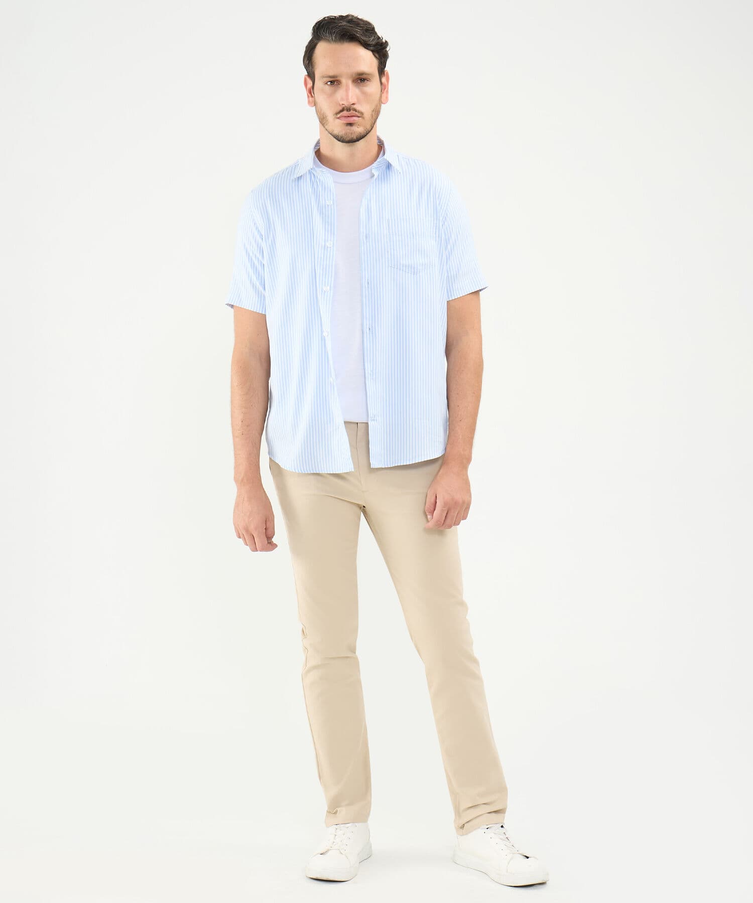 Pantalón Cobalto Relajado arena para hombre, vista 2