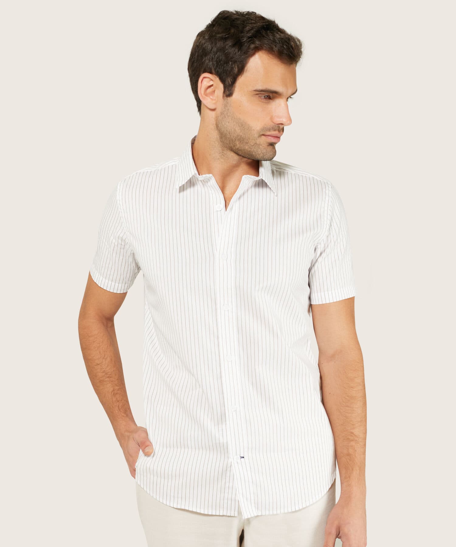Camisa Emilia de Día blanco para hombre, vista principal