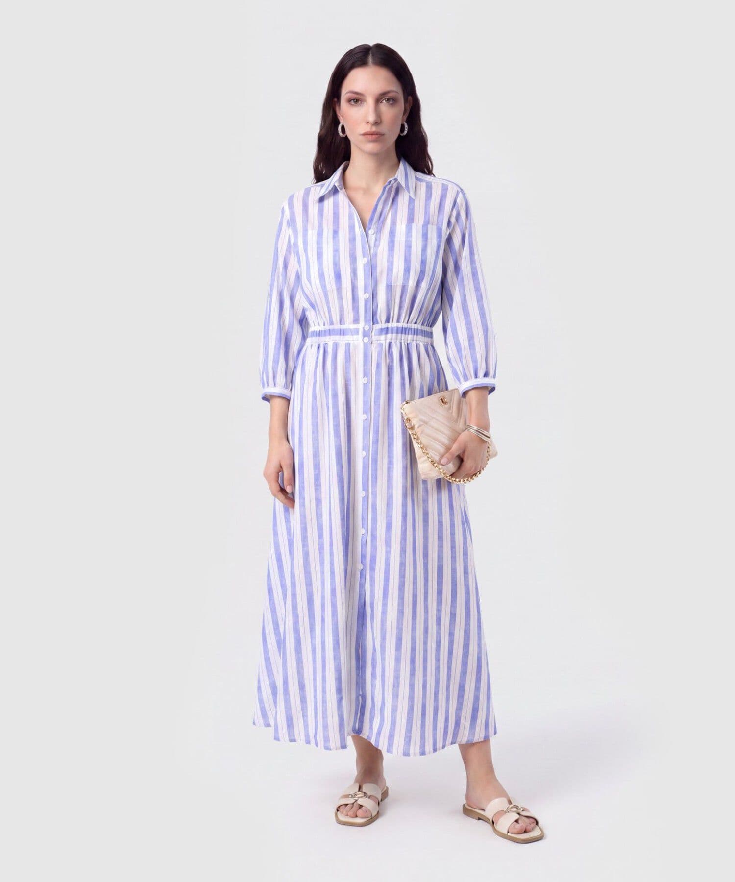 Vestido Sabana de Viaje azul marino para mujer, vista principal