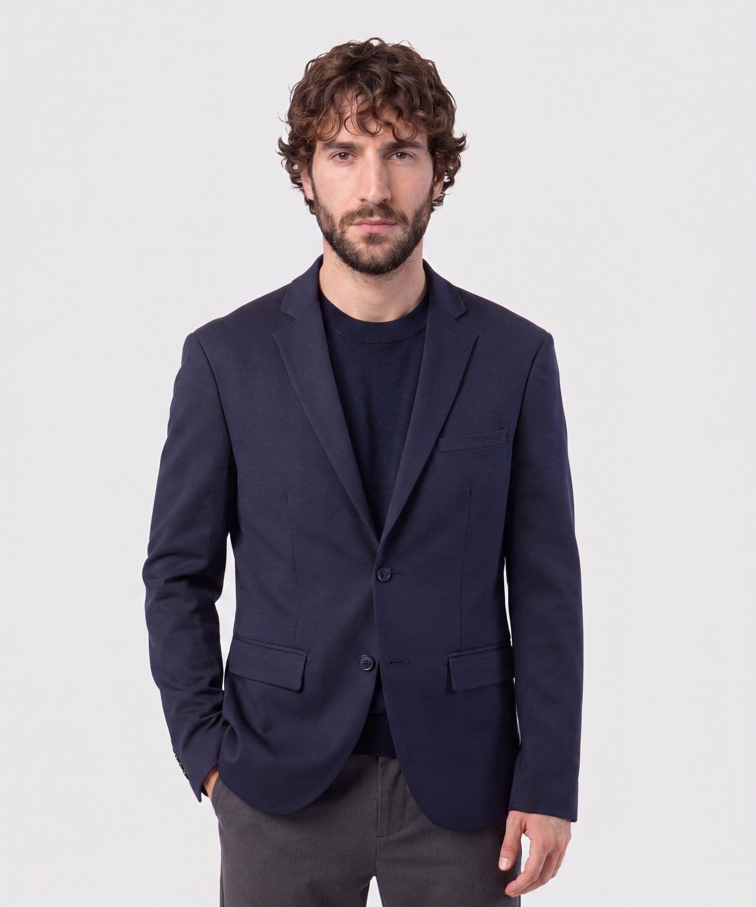 Chaqueta Marea Natural azul marino para hombre, vista principal