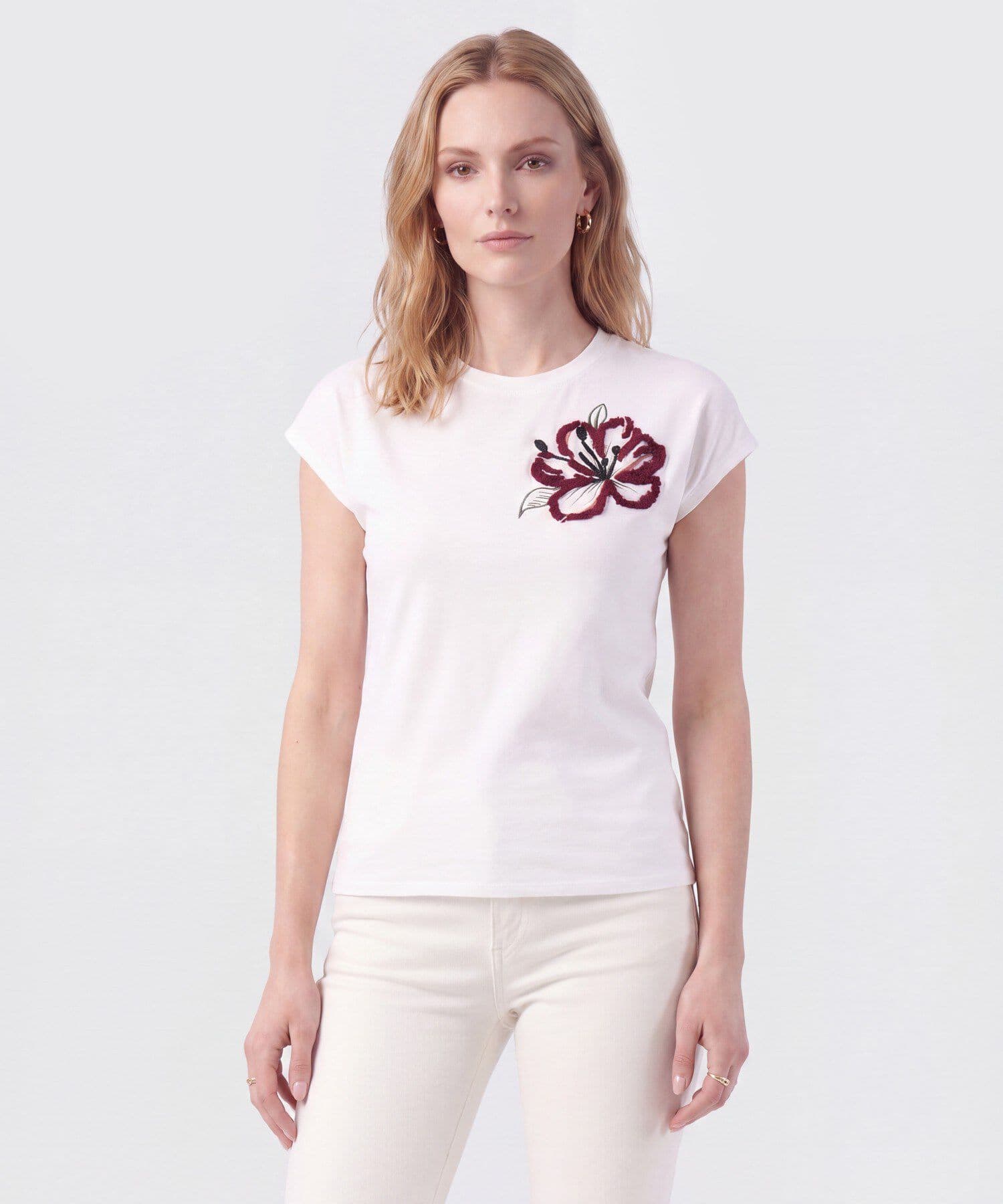 Camiseta Renata Edición Índigo blanco para mujer, vista principal