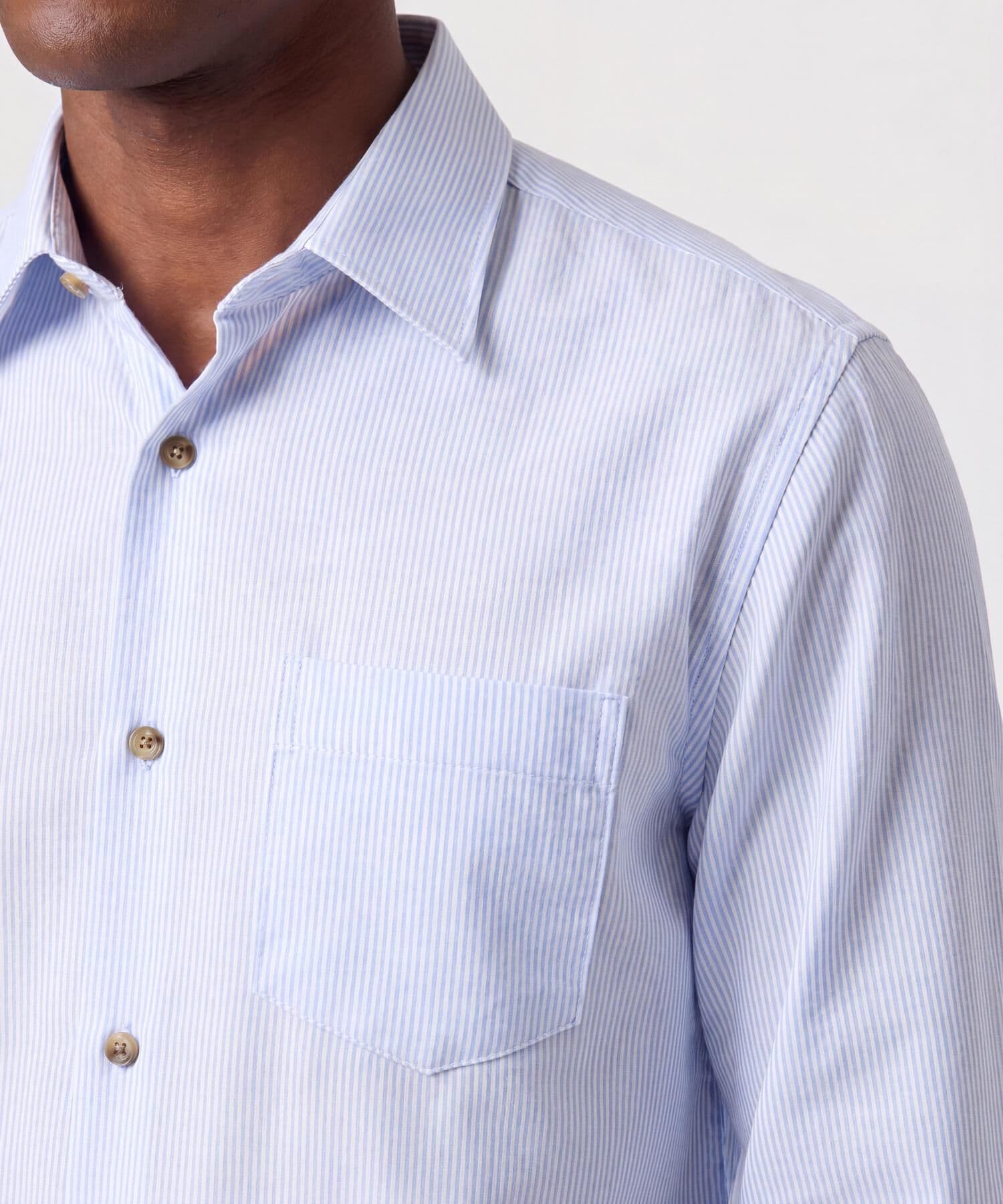 Camisa Orquídea Ligero azul marino para hombre, vista 3