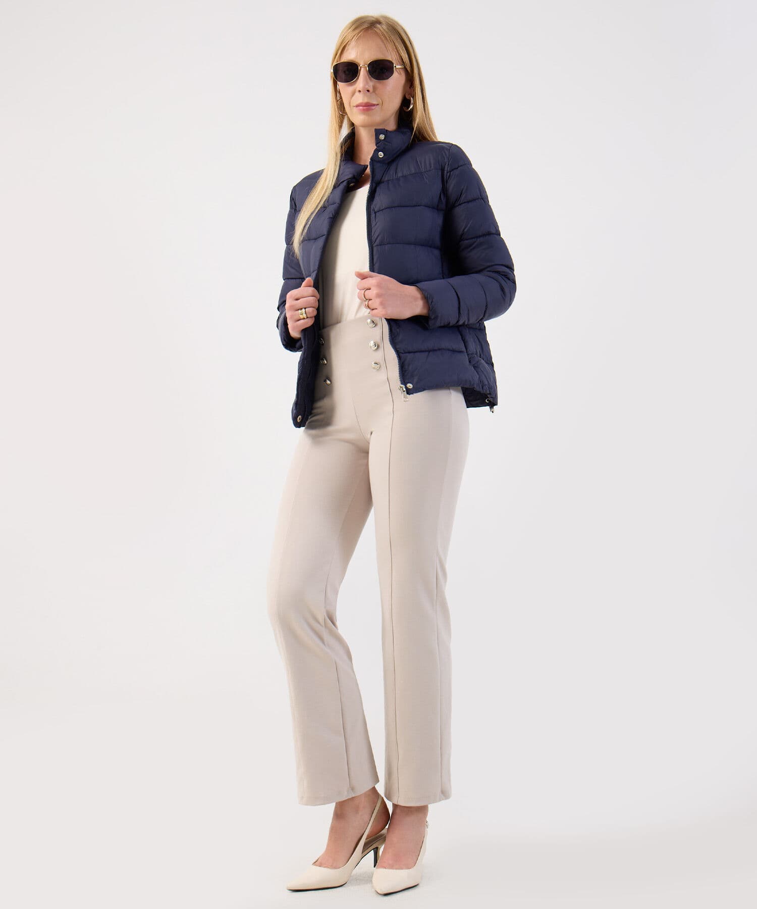 Chaqueta Solana Contemporáneo azul marino para mujer, vista 2