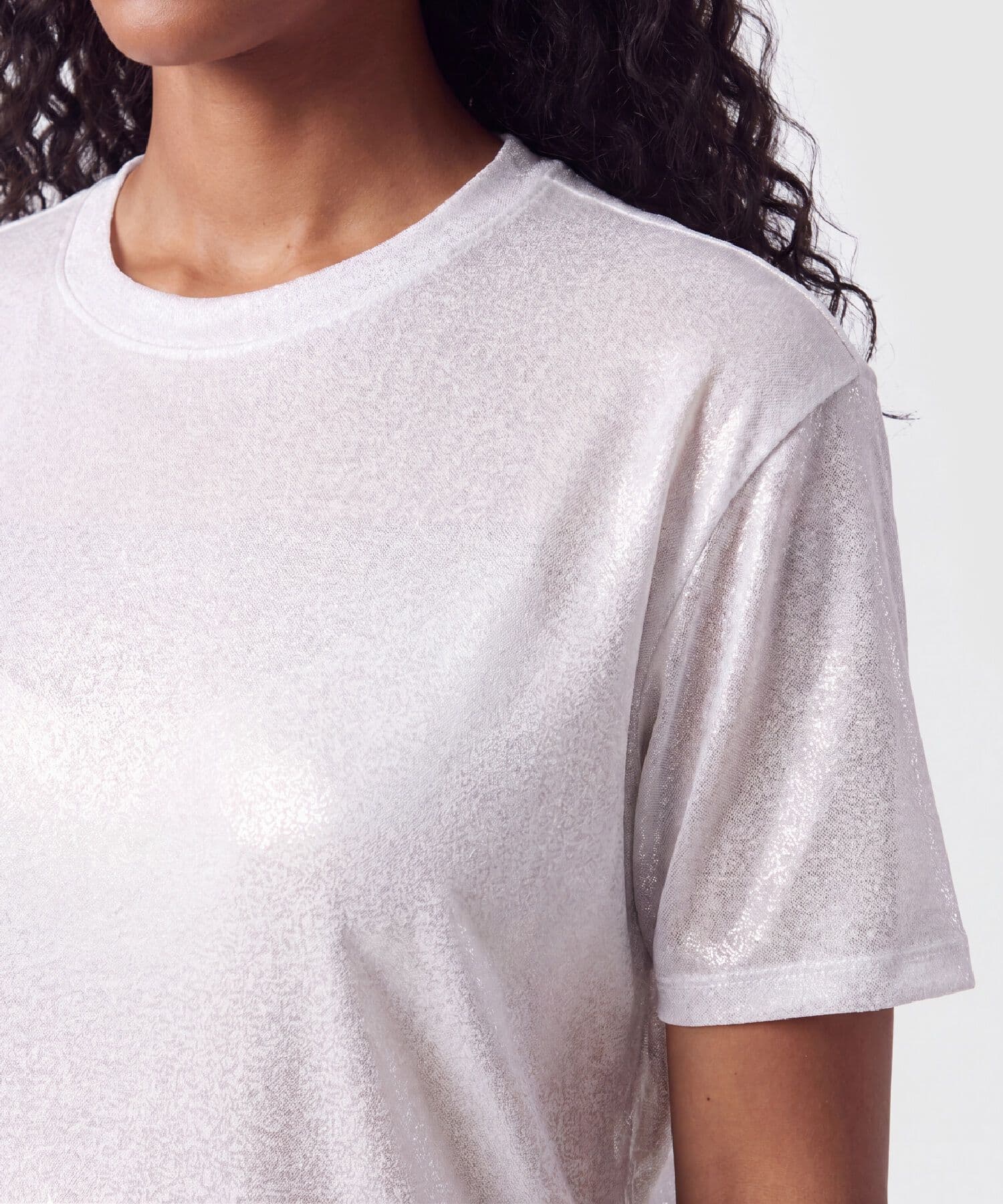 Camiseta Candelaria Contemporáneo gris humo para mujer, vista 3