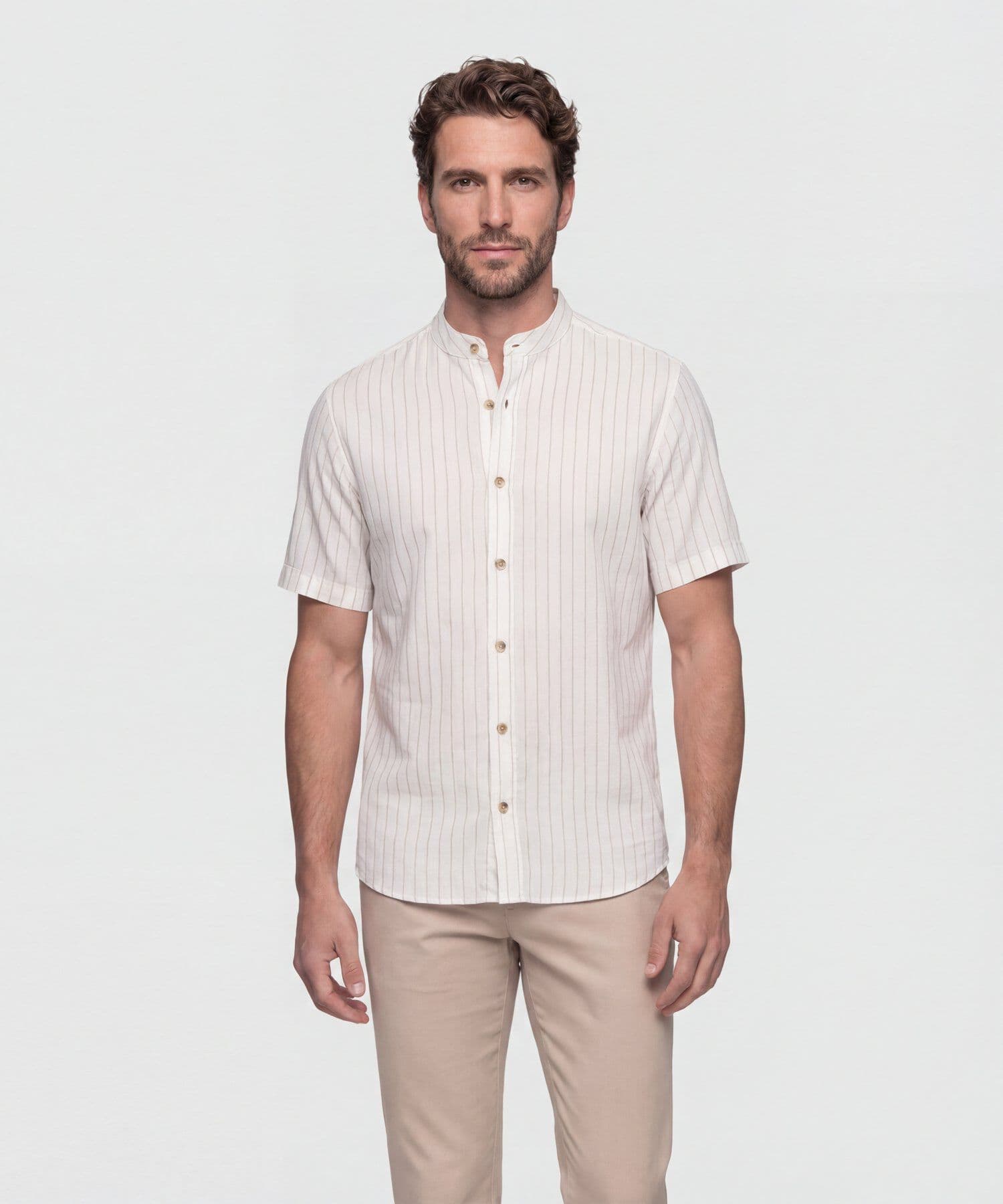 Camisa Selva Texturizado gris humo para hombre, vista principal